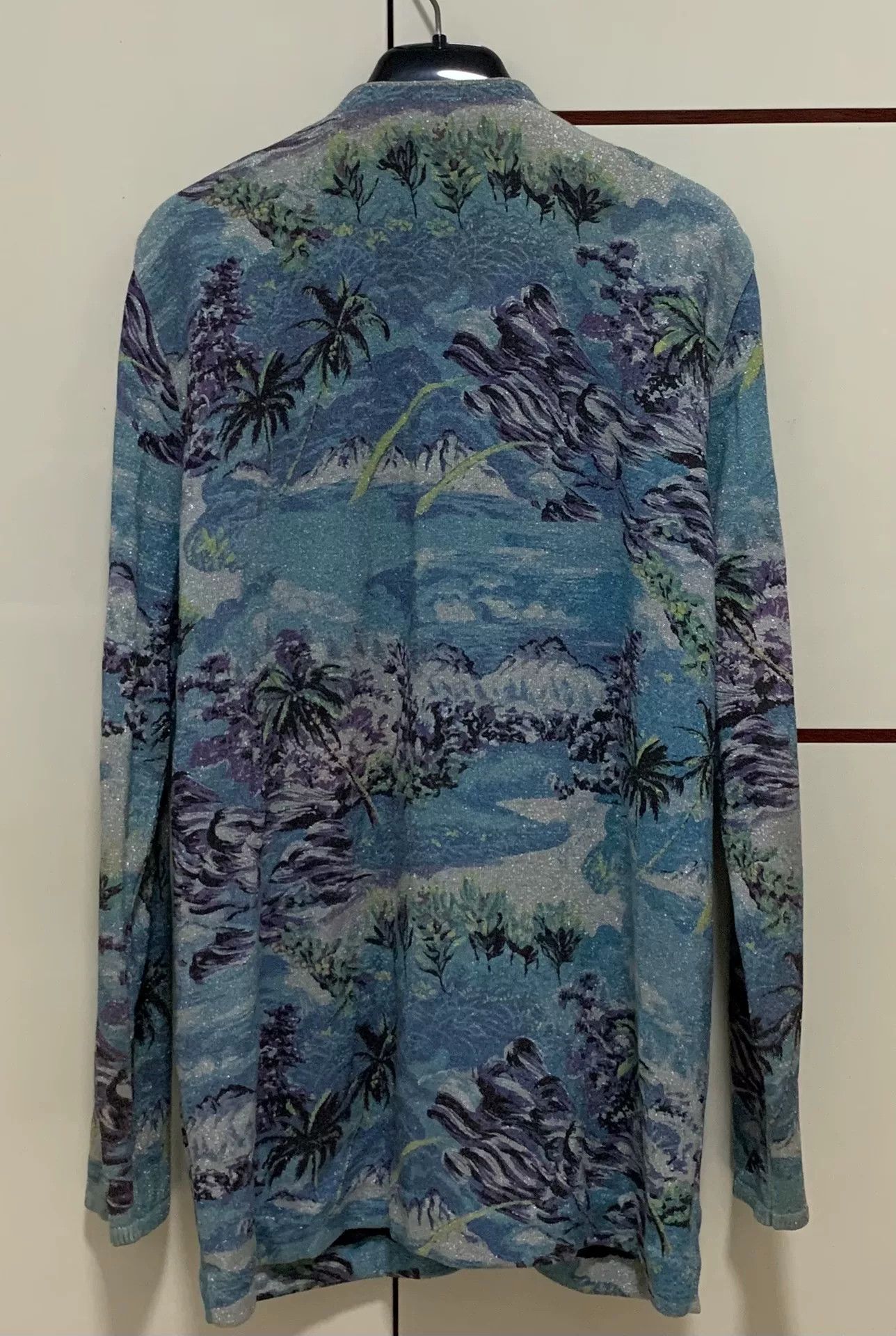 Saint Laurent Paris Saint Laurent Wave Pattern Cardigan Size US M / EU 48-50 / 2 - 2 Thumbnail