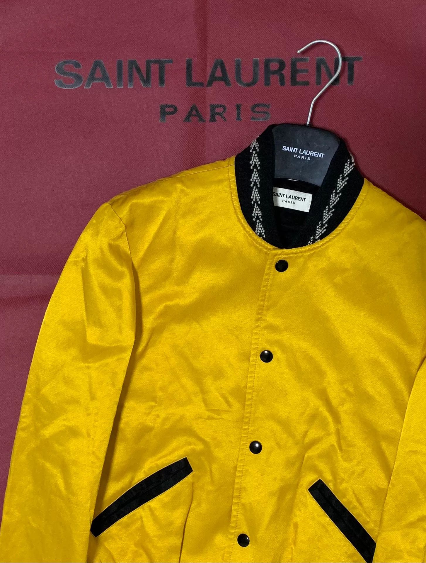Saint Laurent Paris Saint Laurent Gold Woven Jacket 18SS Size US S / EU 44-46 / 1 - 6 Thumbnail