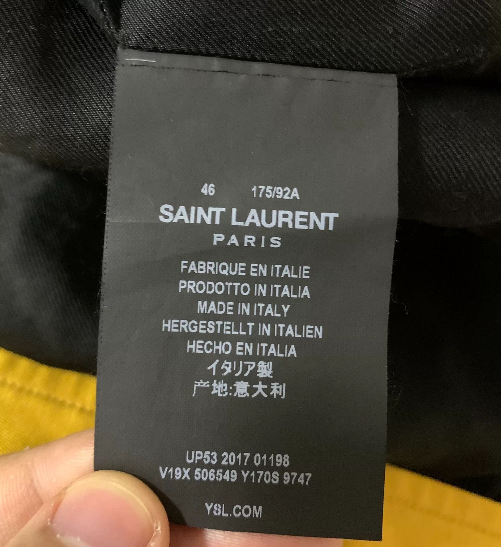 Saint Laurent Paris Saint Laurent Gold Woven Jacket 18SS Size US S / EU 44-46 / 1 - 4 Thumbnail