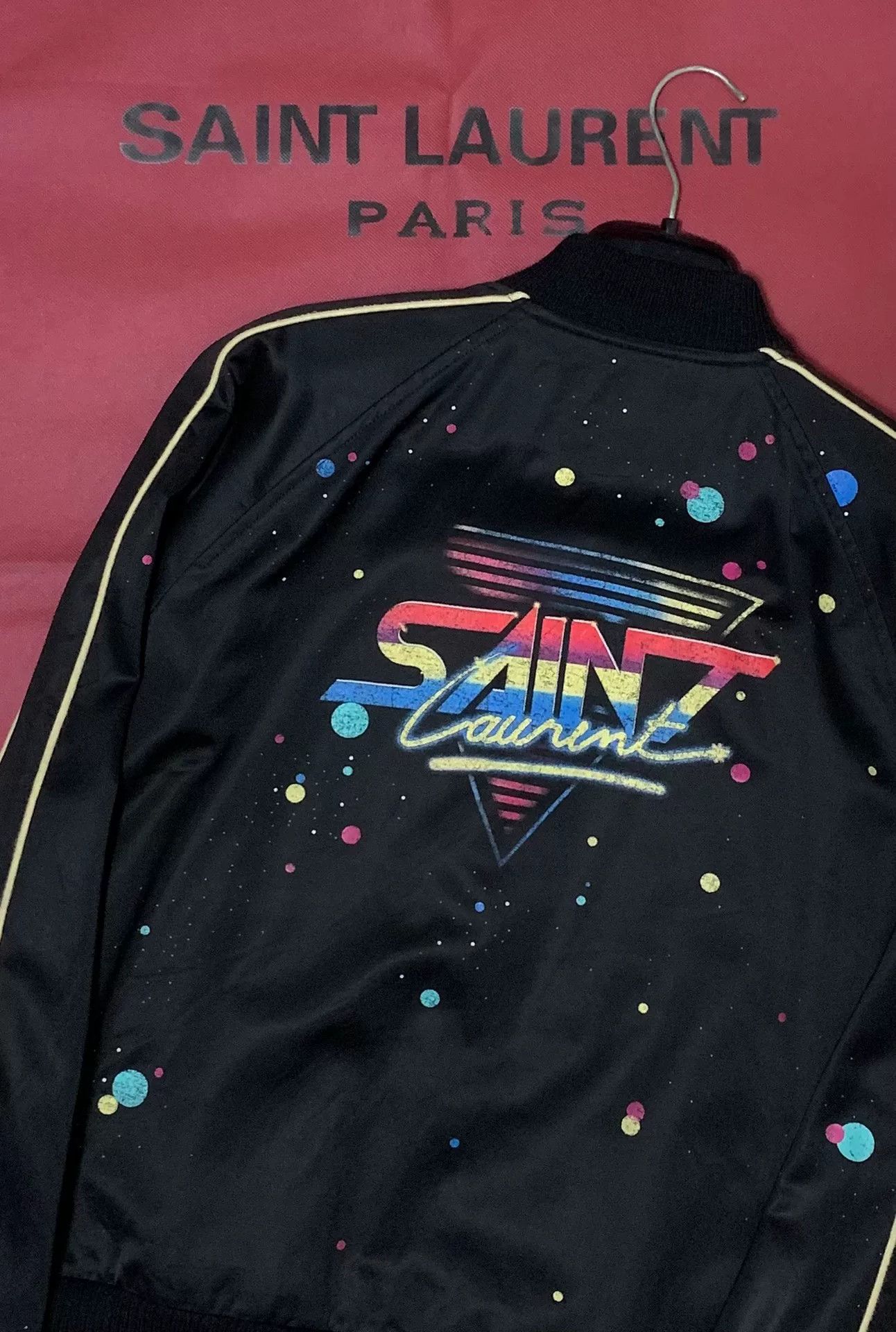 Saint Laurent Paris Saint Laurent Multi-Color Polka Dot Jacket Size US S / EU 44-46 / 1 - 6 Thumbnail