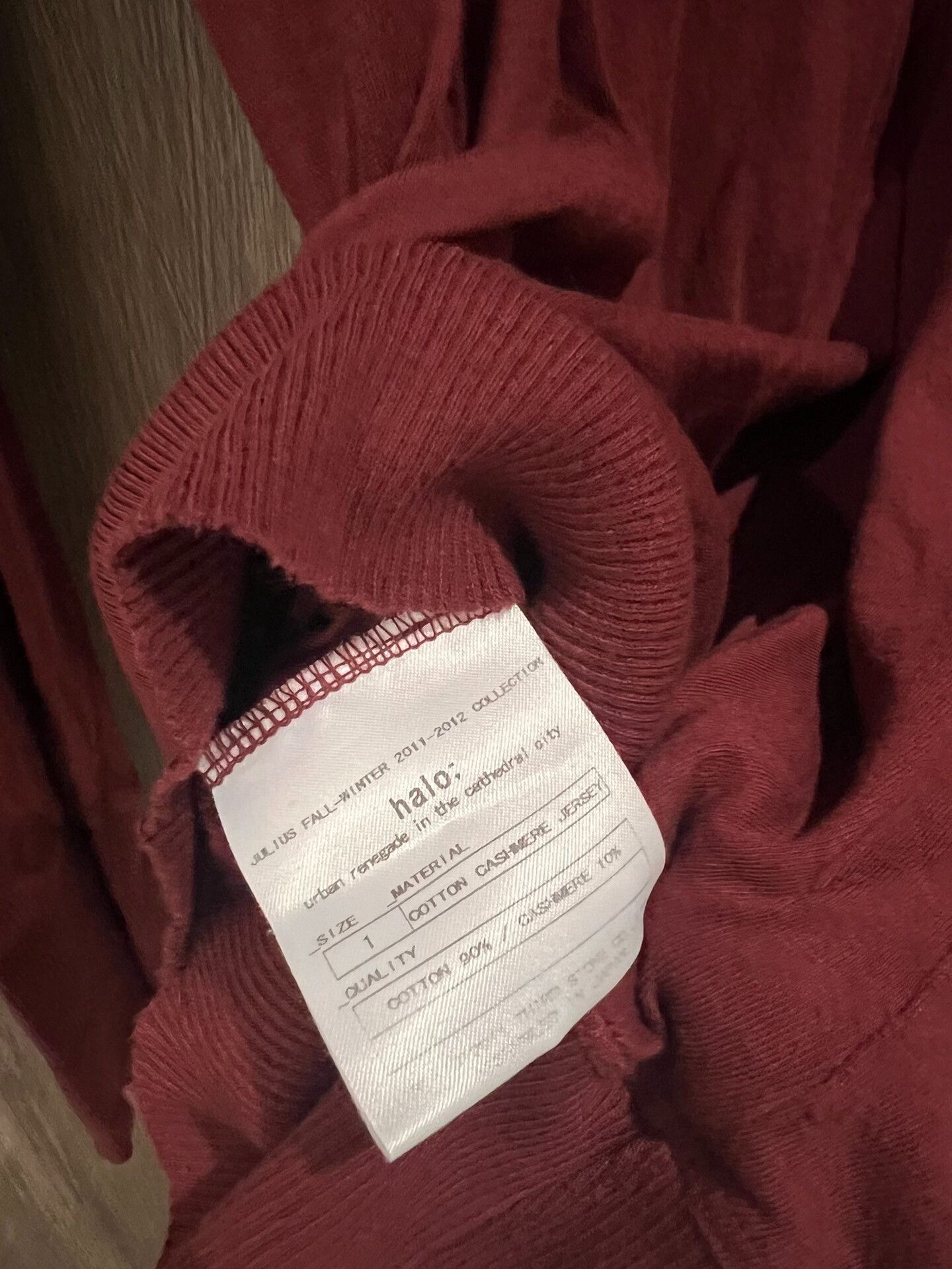 Julius Julius 7 Long Sleeve Red T-Shirt Size US M / EU 48-50 / 2 - 6 Thumbnail