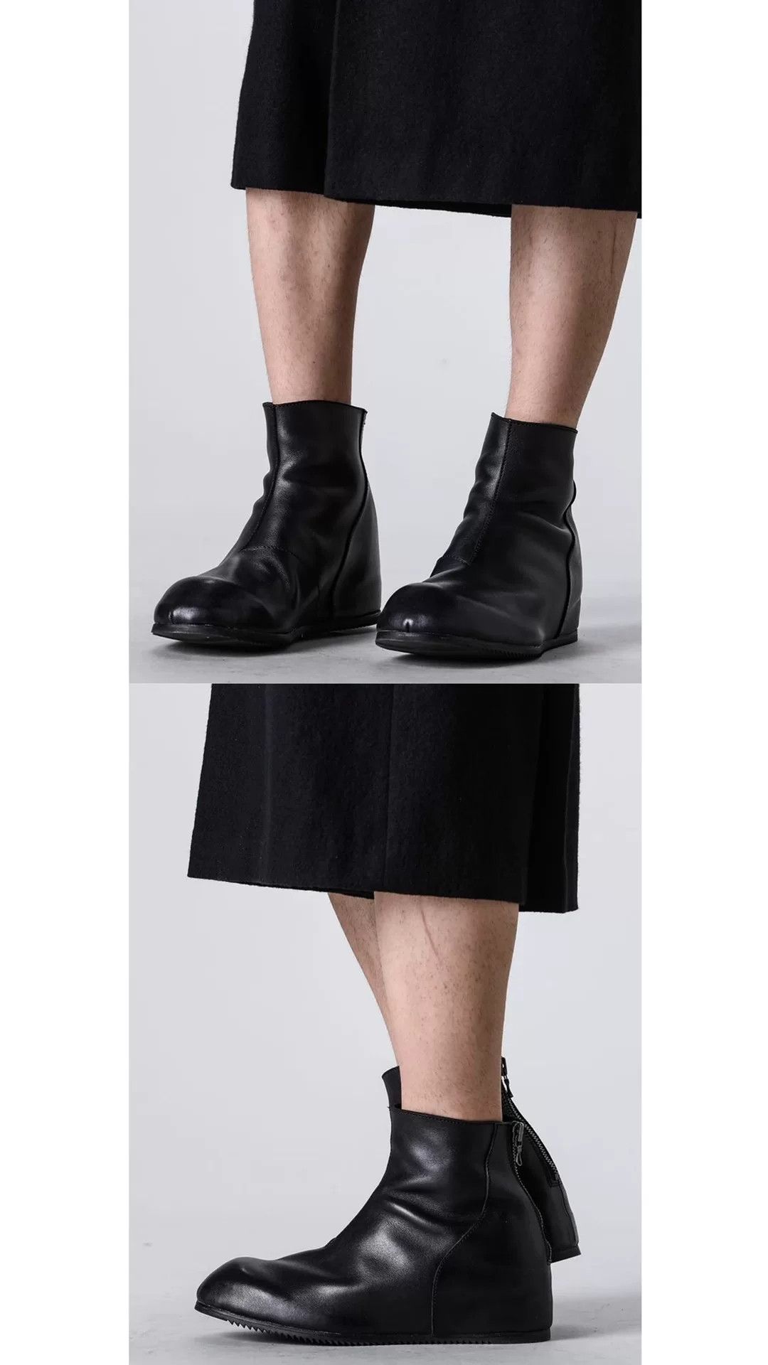 Julius Julius 7 Black Leather Ankle Boots Size US 10 / EU 43 - 7 Thumbnail