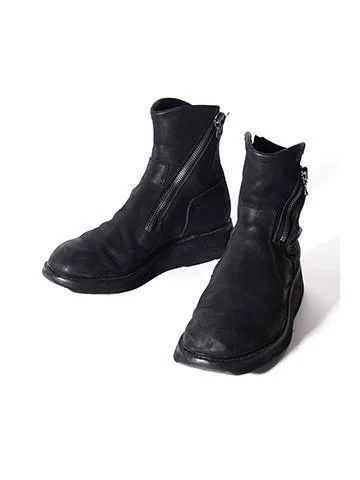 Julius Black Suede Leather Zip Military Boots Size US 10 / EU 43 - 9 Thumbnail
