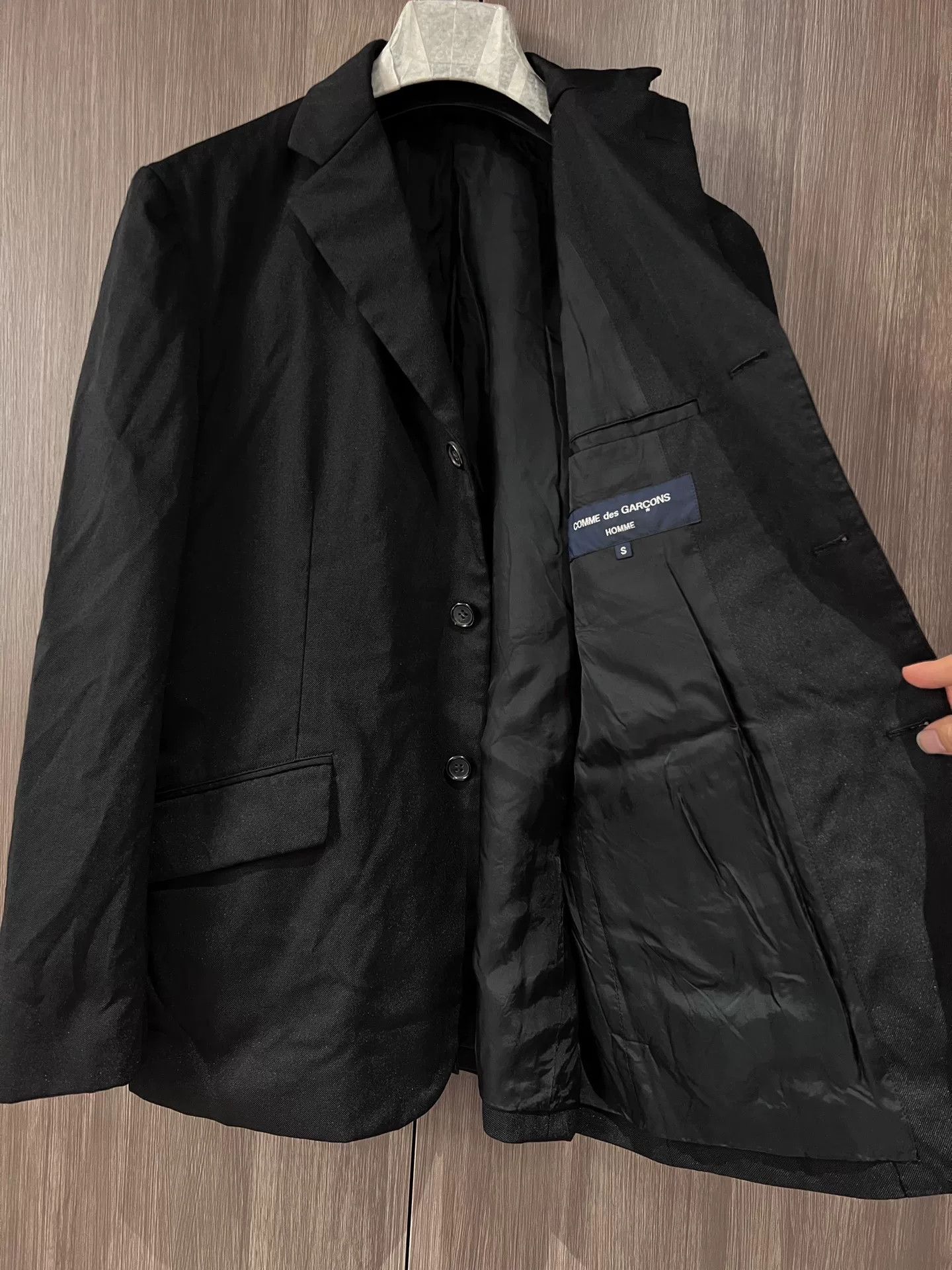 Comme des Garcons Comme des Garçons Homme CDG Black Blazer Size US S / EU 44-46 / 1 - 3 Thumbnail