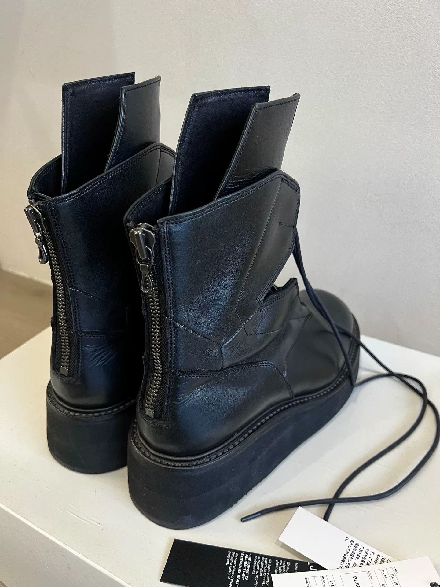 Julius Julius 7 Black High-Top Boots Size US 9 / EU 42 - 5 Thumbnail