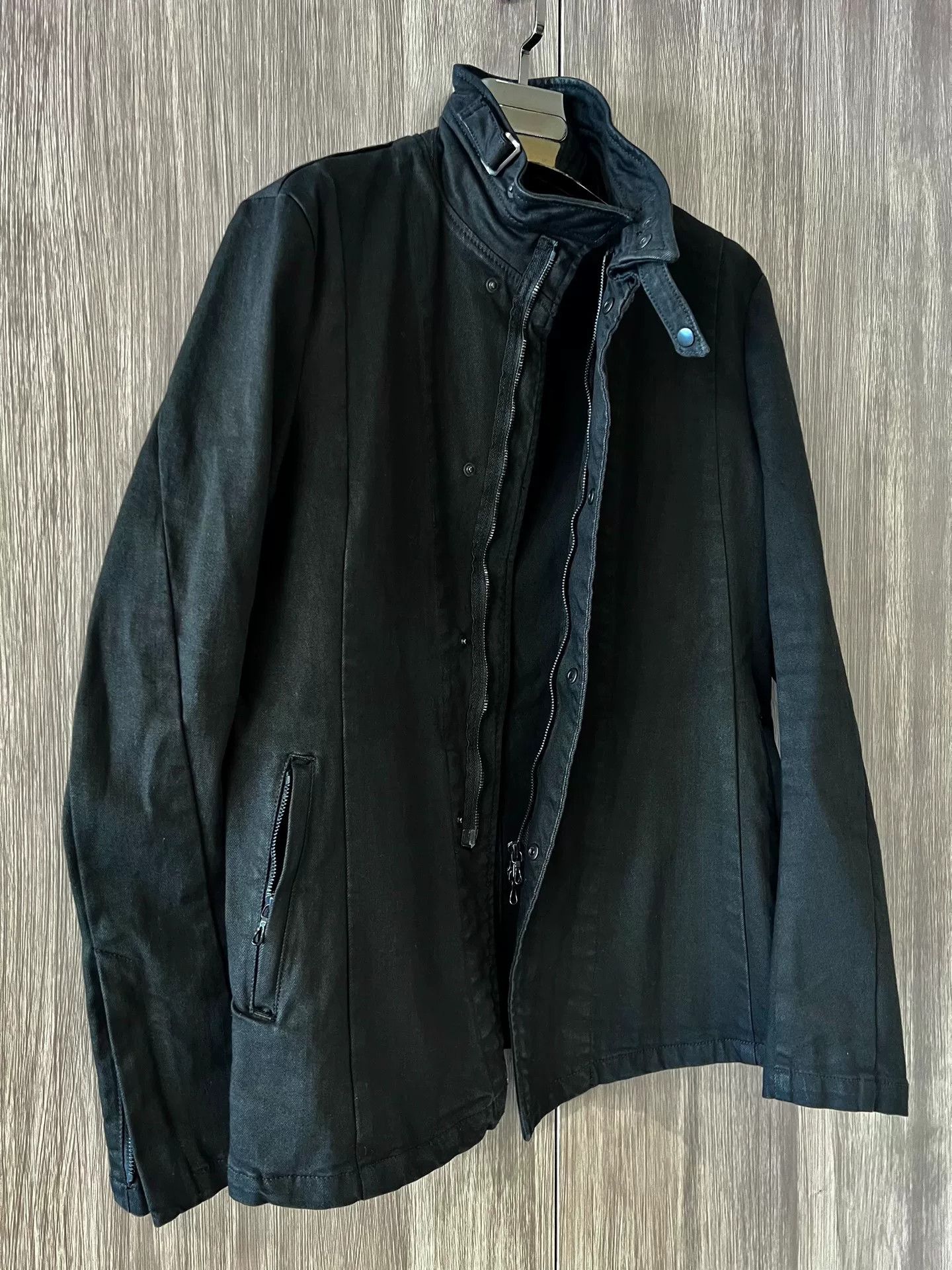Julius 7 Black Motorcycle Denim Jacket