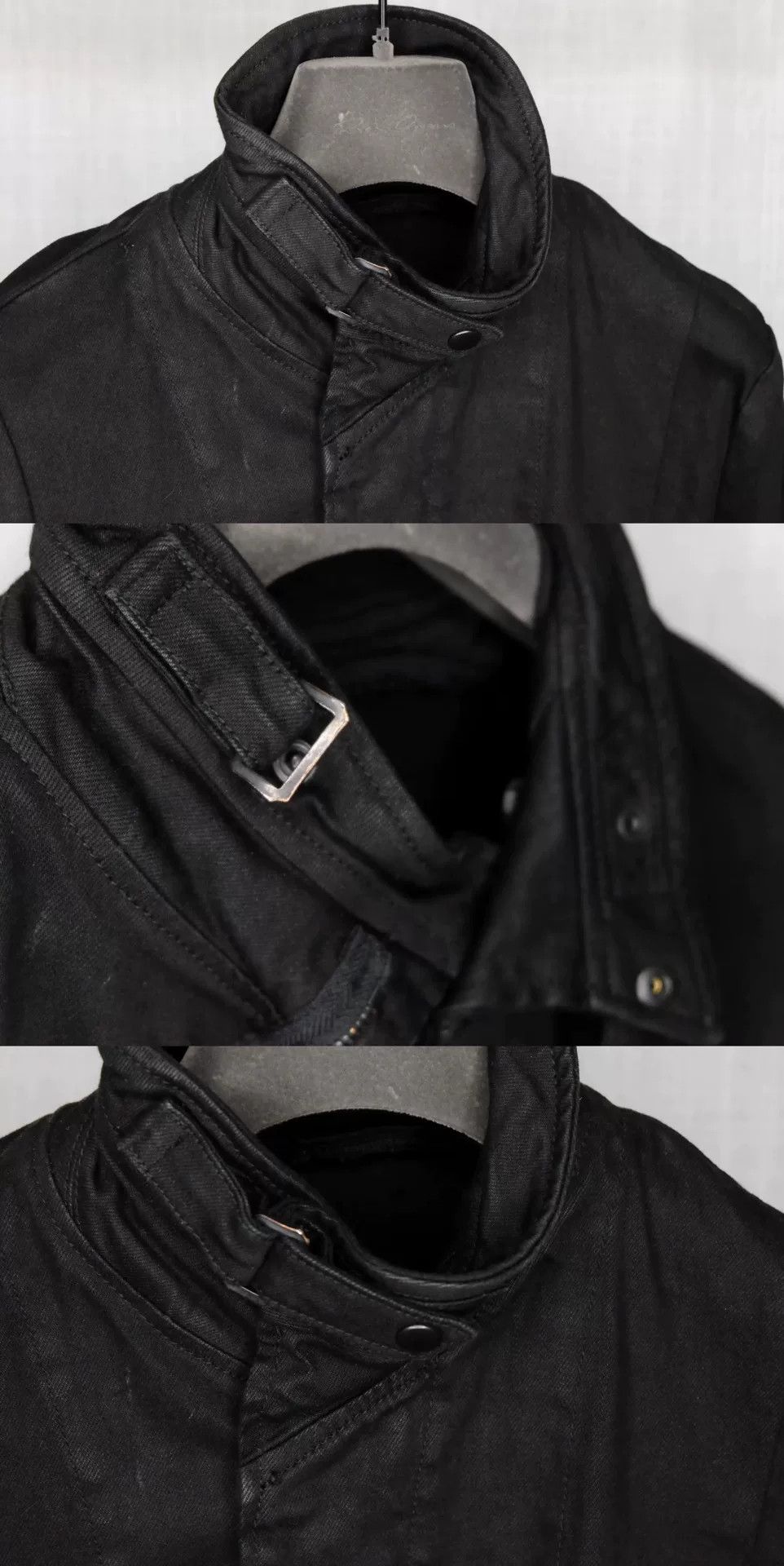 Julius 7 Black Motorcycle Denim Jacket