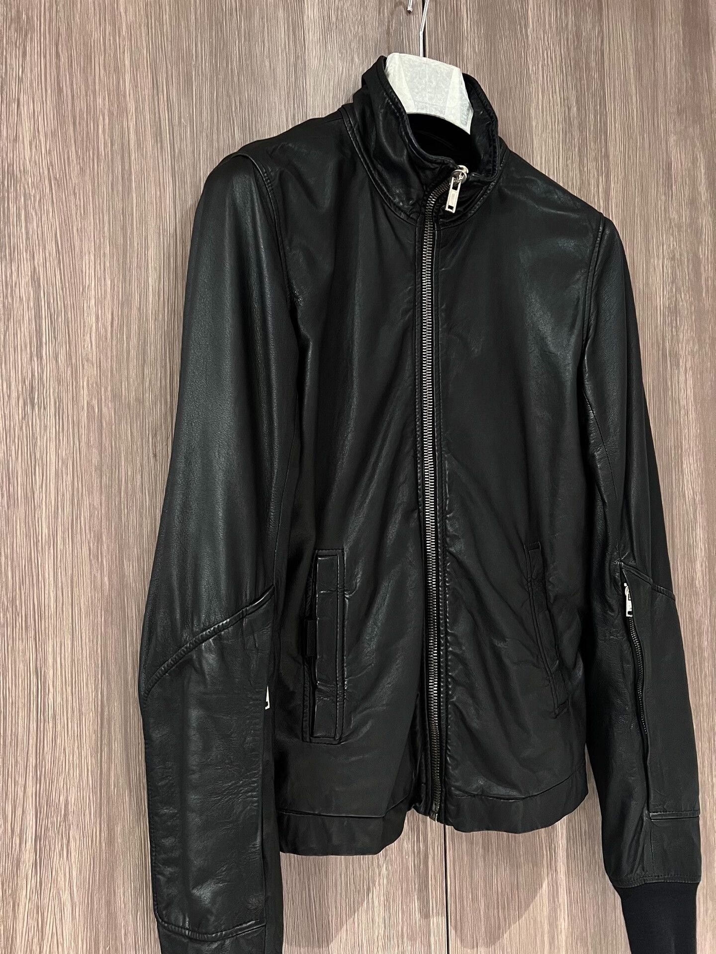 Rick Owens Rick Owens Black Leather Jacket Size US XS / EU 42 / 0 - 7 Thumbnail