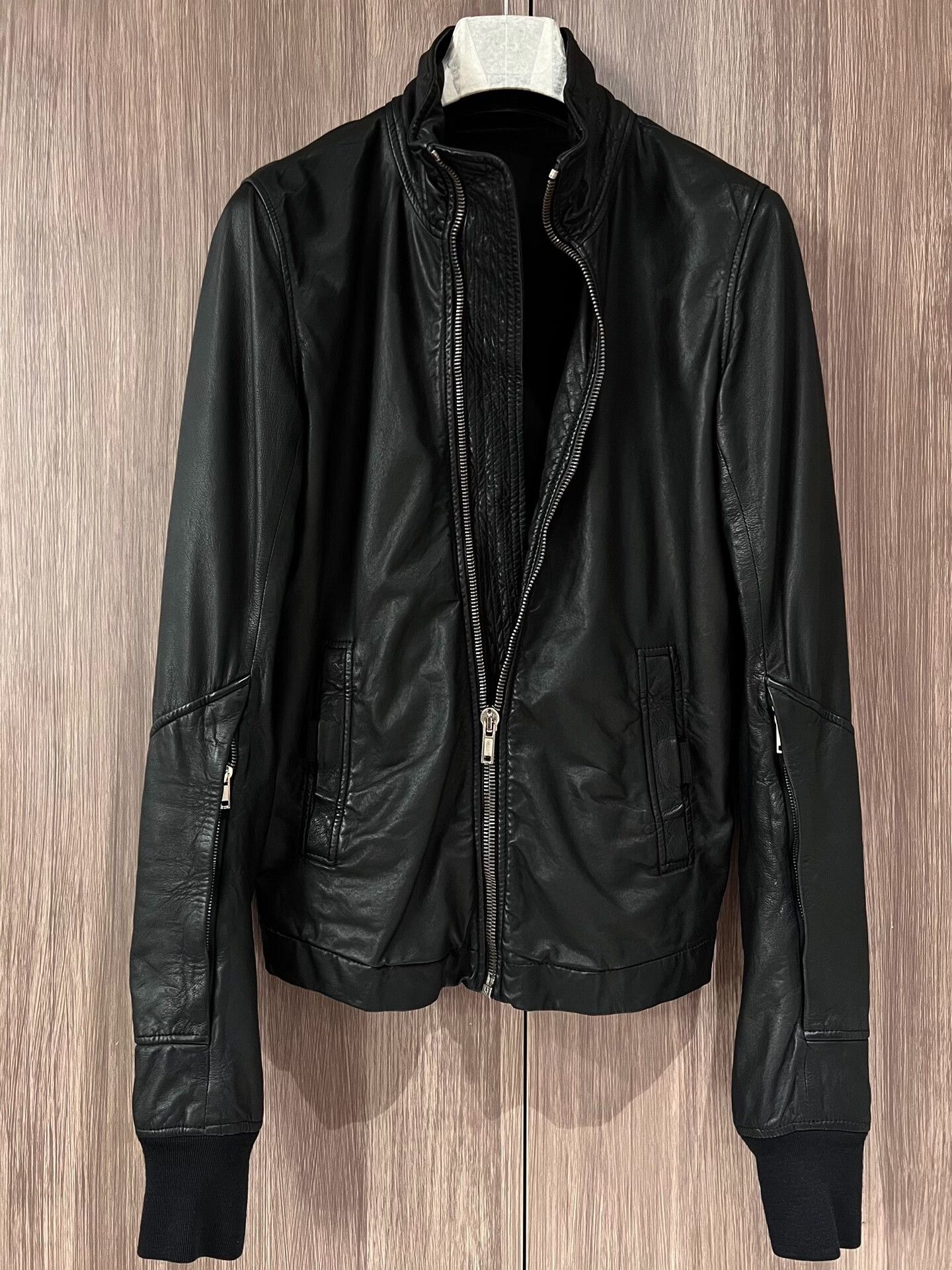 Rick Owens Rick Owens Black Leather Jacket Size US XS / EU 42 / 0 - 8 Thumbnail