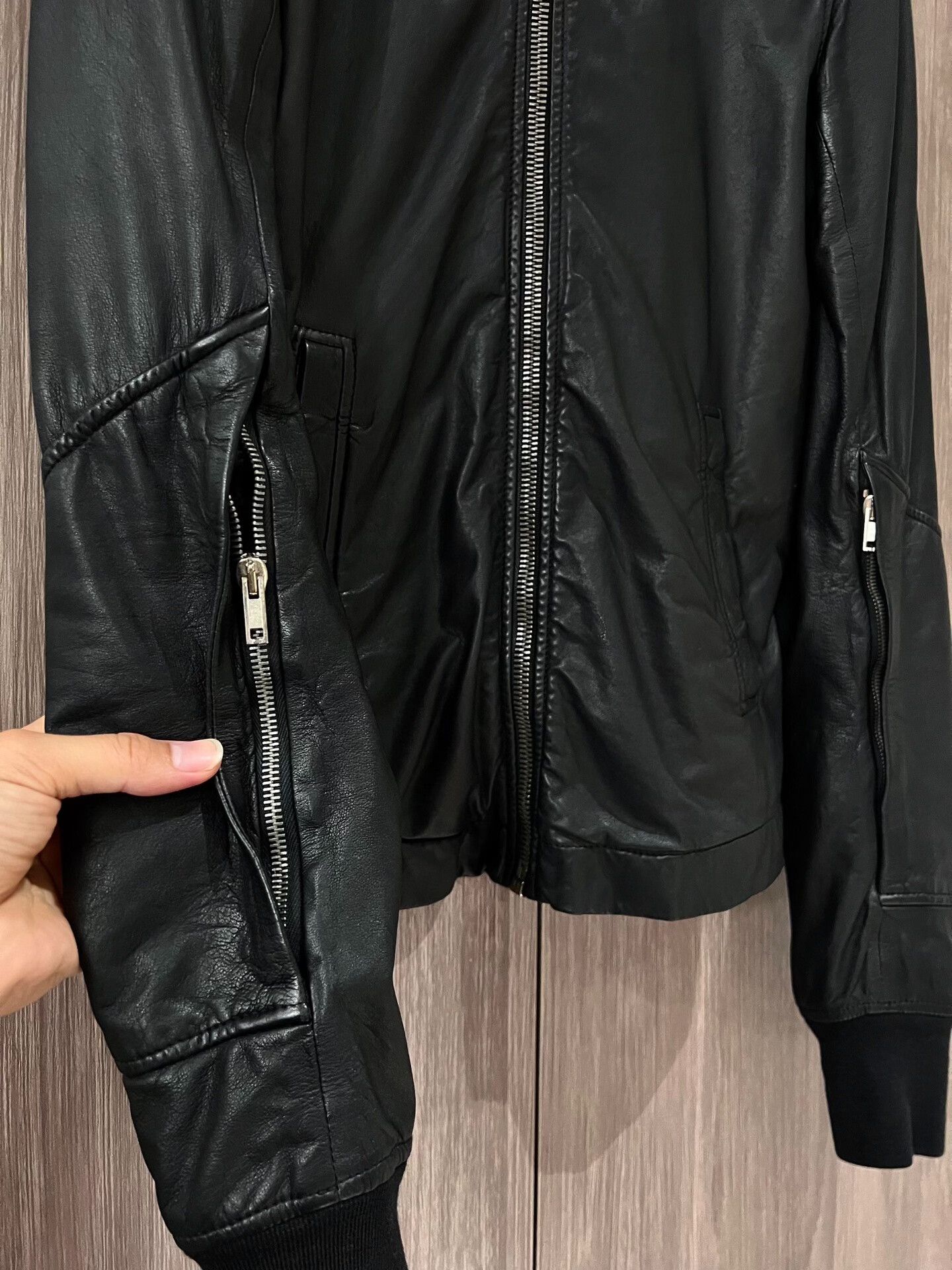 Rick Owens Rick Owens Black Leather Jacket Size US XS / EU 42 / 0 - 5 Thumbnail