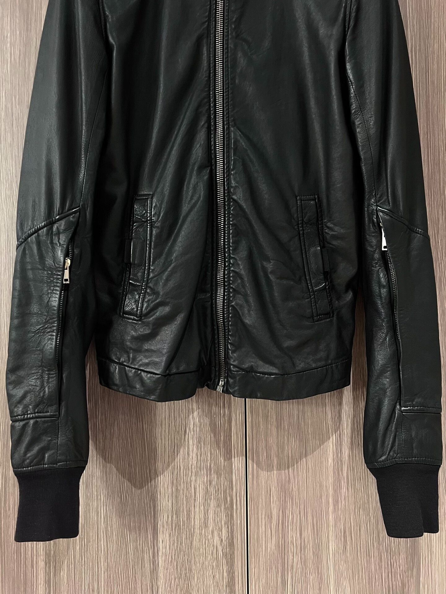 Rick Owens Rick Owens Black Leather Jacket Size US XS / EU 42 / 0 - 4 Thumbnail