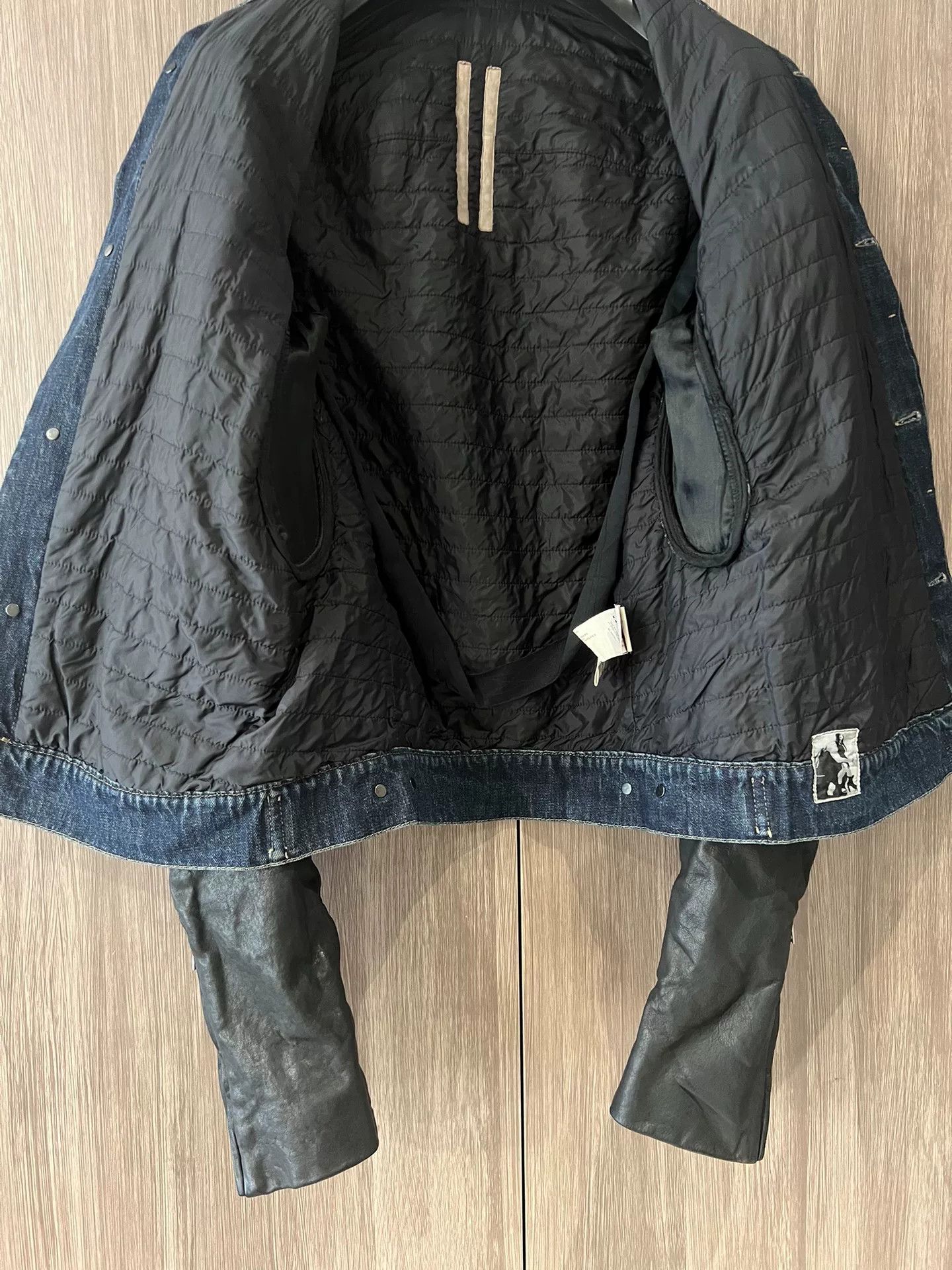 Rick Owens Drkshdw Rick Owens Denim and Leather Jacket Size US S / EU 44-46 / 1 - 4 Thumbnail