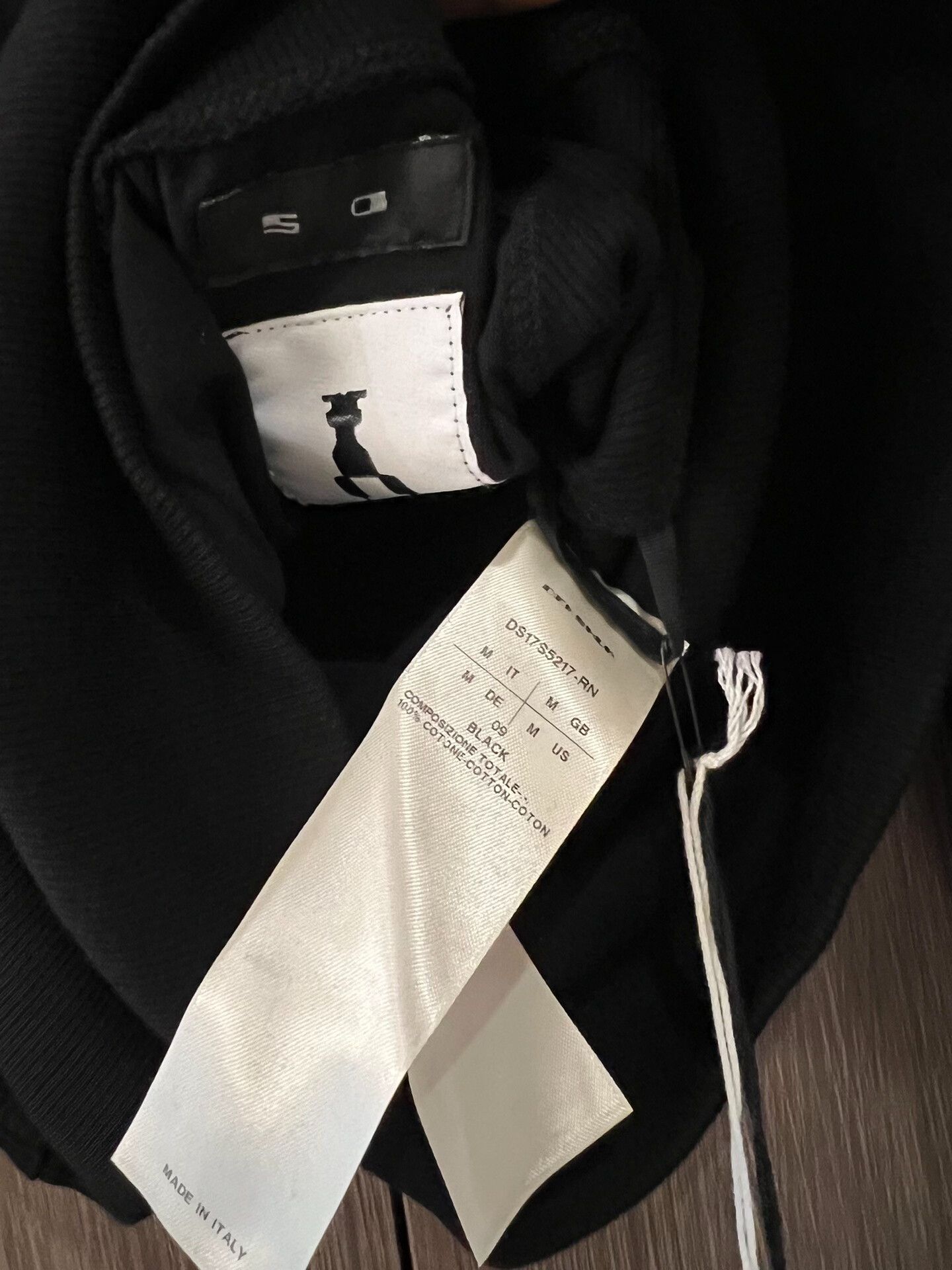 Rick Owens Drkshdw Rick Owens Long Sleeve Black T-shirt Size US M / EU 48-50 / 2 - 6 Thumbnail
