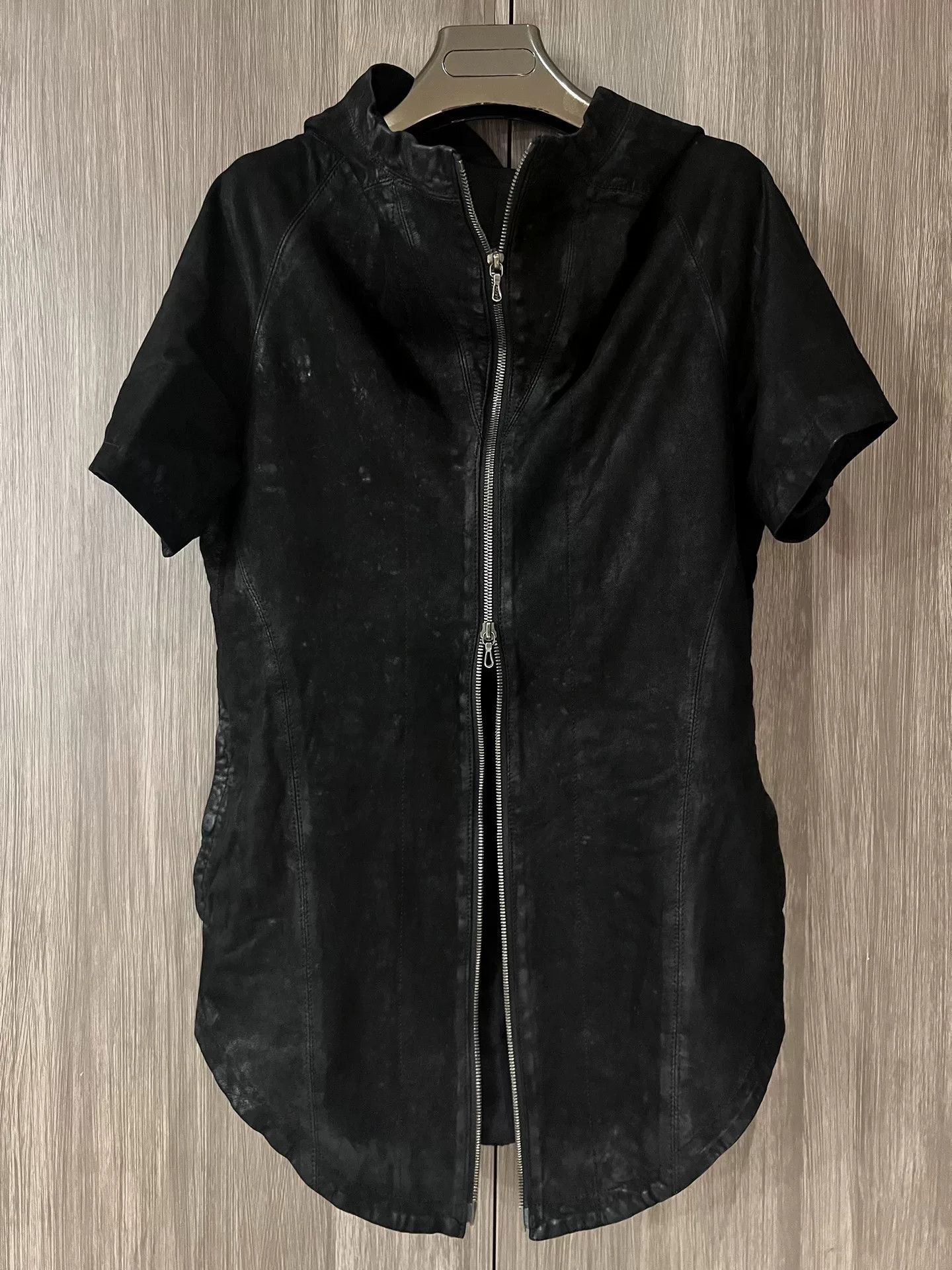 Julius Julius 7 Black Short Sleeve Hooded Jacket Size US M / EU 48-50 / 2 - 2 Thumbnail