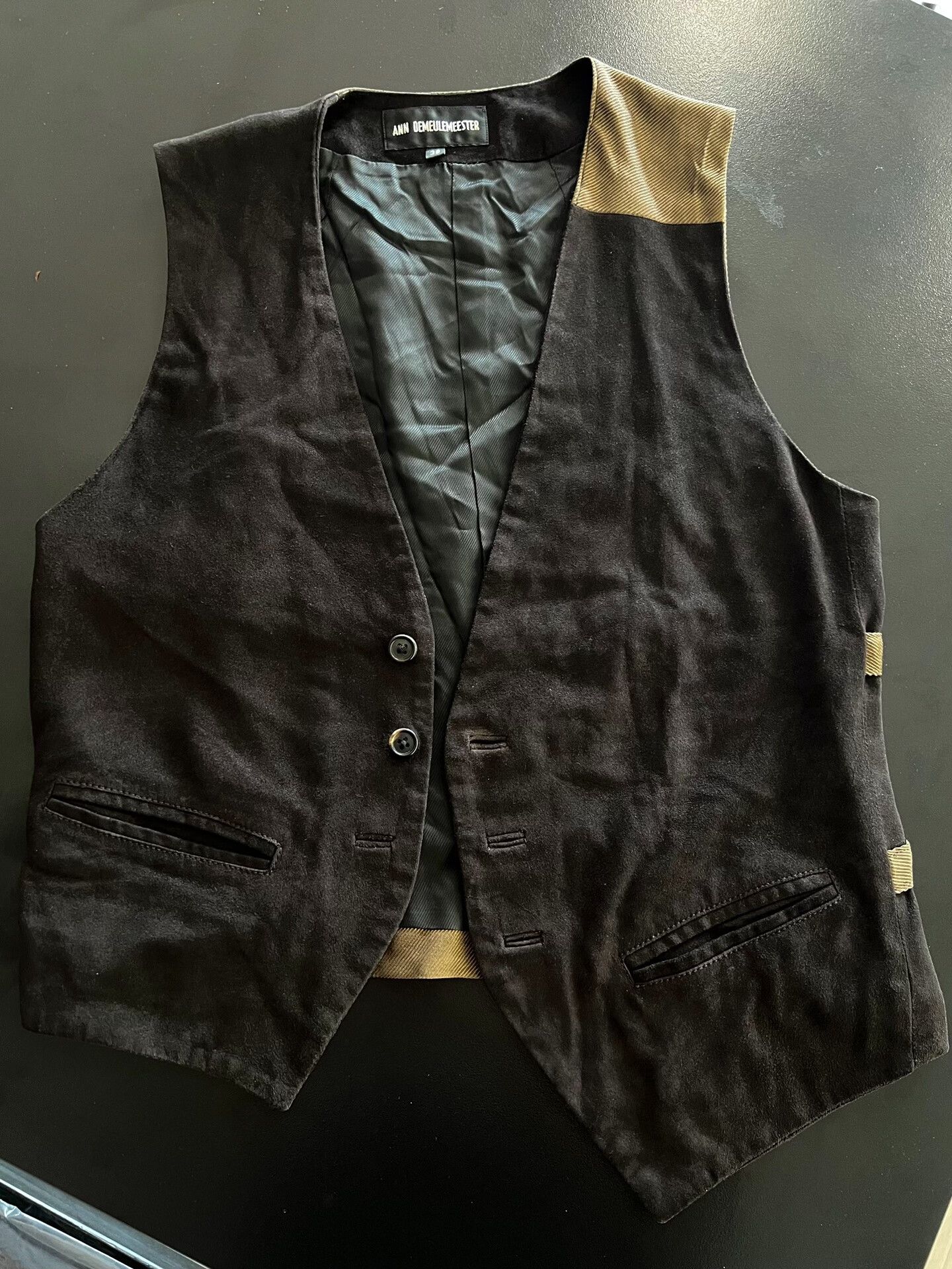 Ann Demeulemeester Ann Demeulemeester Asymmetrical Suede Vest Size S / US 4 / IT 40 - 9 Thumbnail
