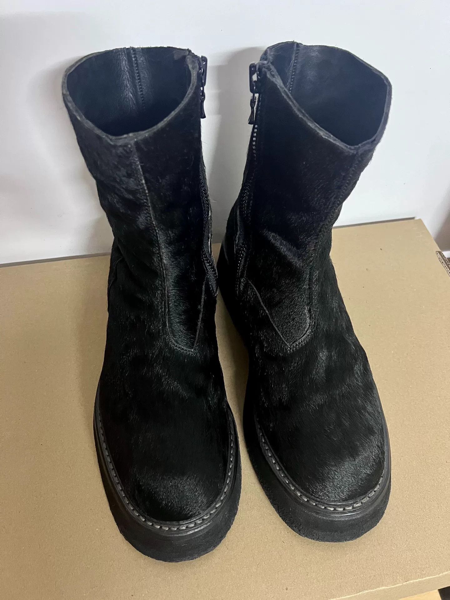 Julius Julius 7 High-Top Black Fur Boots Size US 7 / EU 40 - 4 Thumbnail