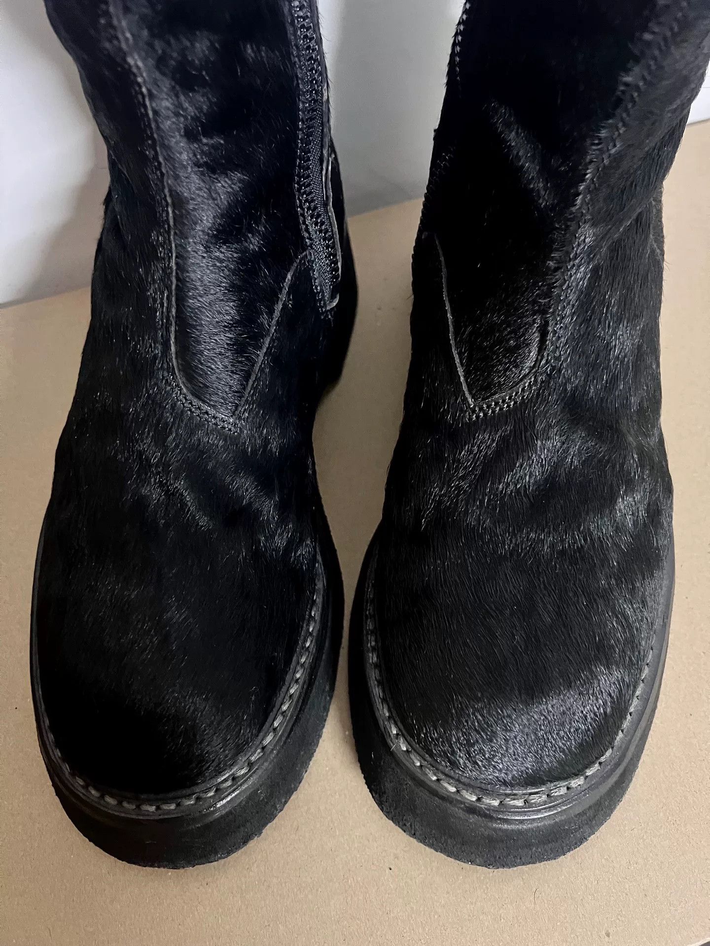 Julius Julius 7 High-Top Black Fur Boots Size US 7 / EU 40 - 3 Thumbnail