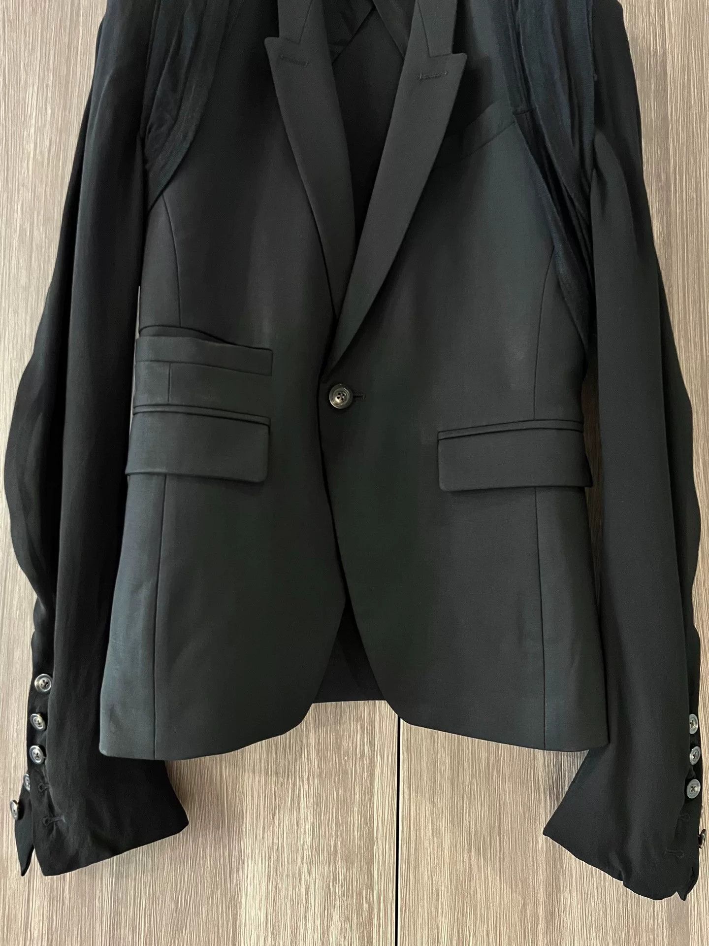Rick Owens Short Black Rick Owens Blazer Size US S / EU 44-46 / 1 - 4 Thumbnail