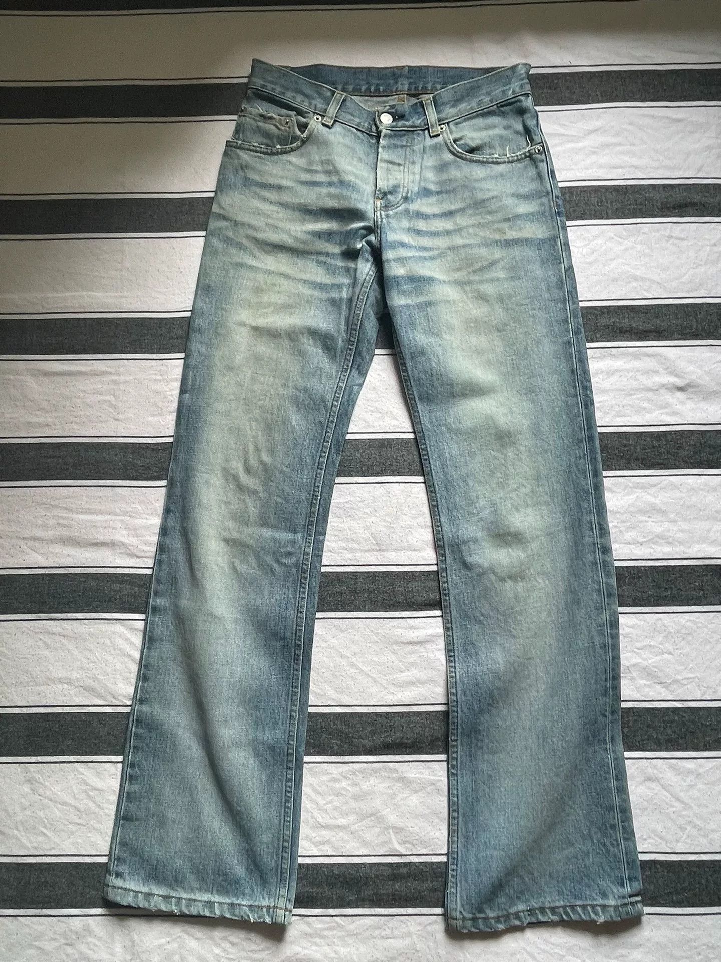 Helmut Lang Helmut Lang Vintage Boot Cut Denim Pants Size 28" / US 6 / IT 42 - 2 Thumbnail