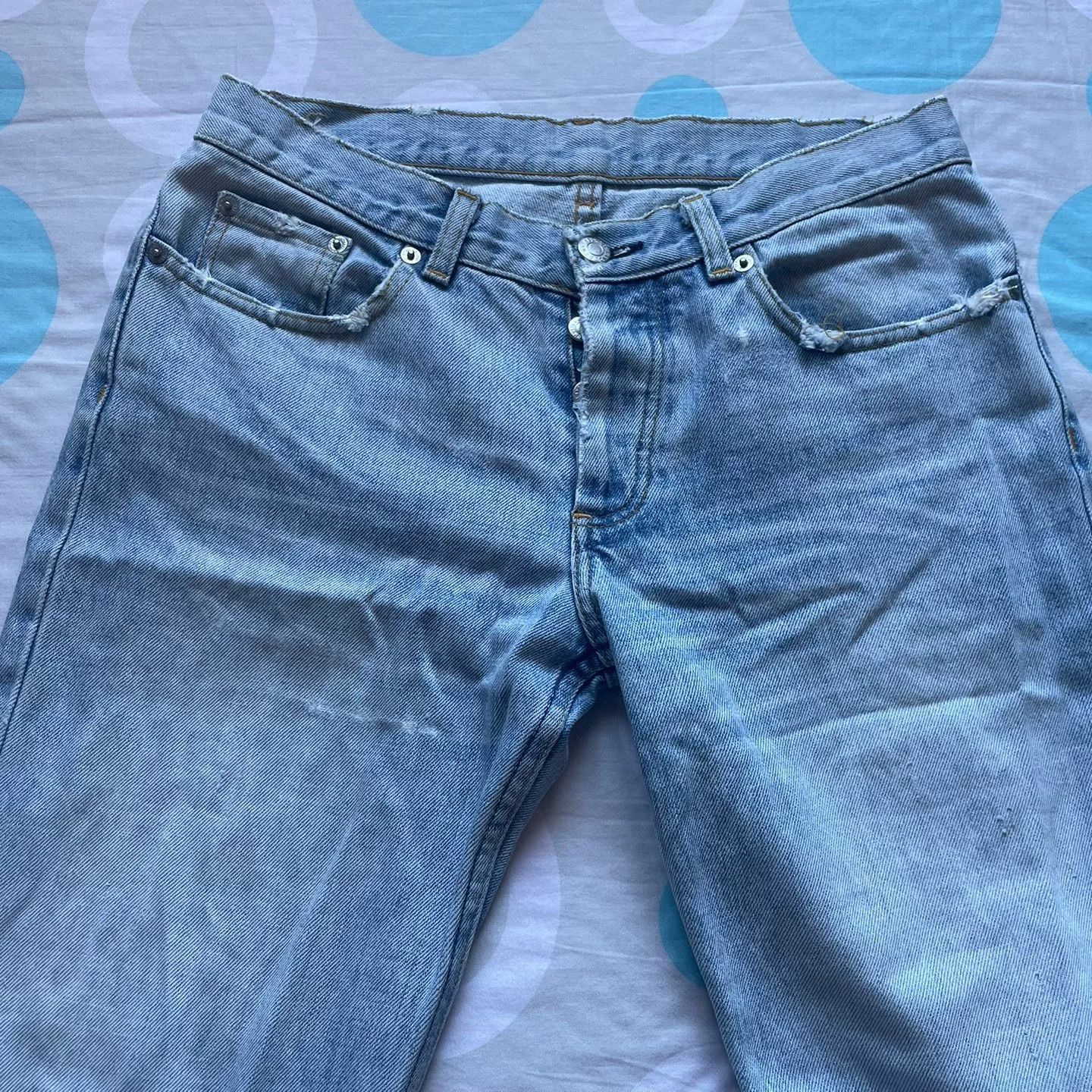 Helmut Lang Helmut Lang Vintage Low Waist Boot Cut Jeans Size 29" - 6 Thumbnail