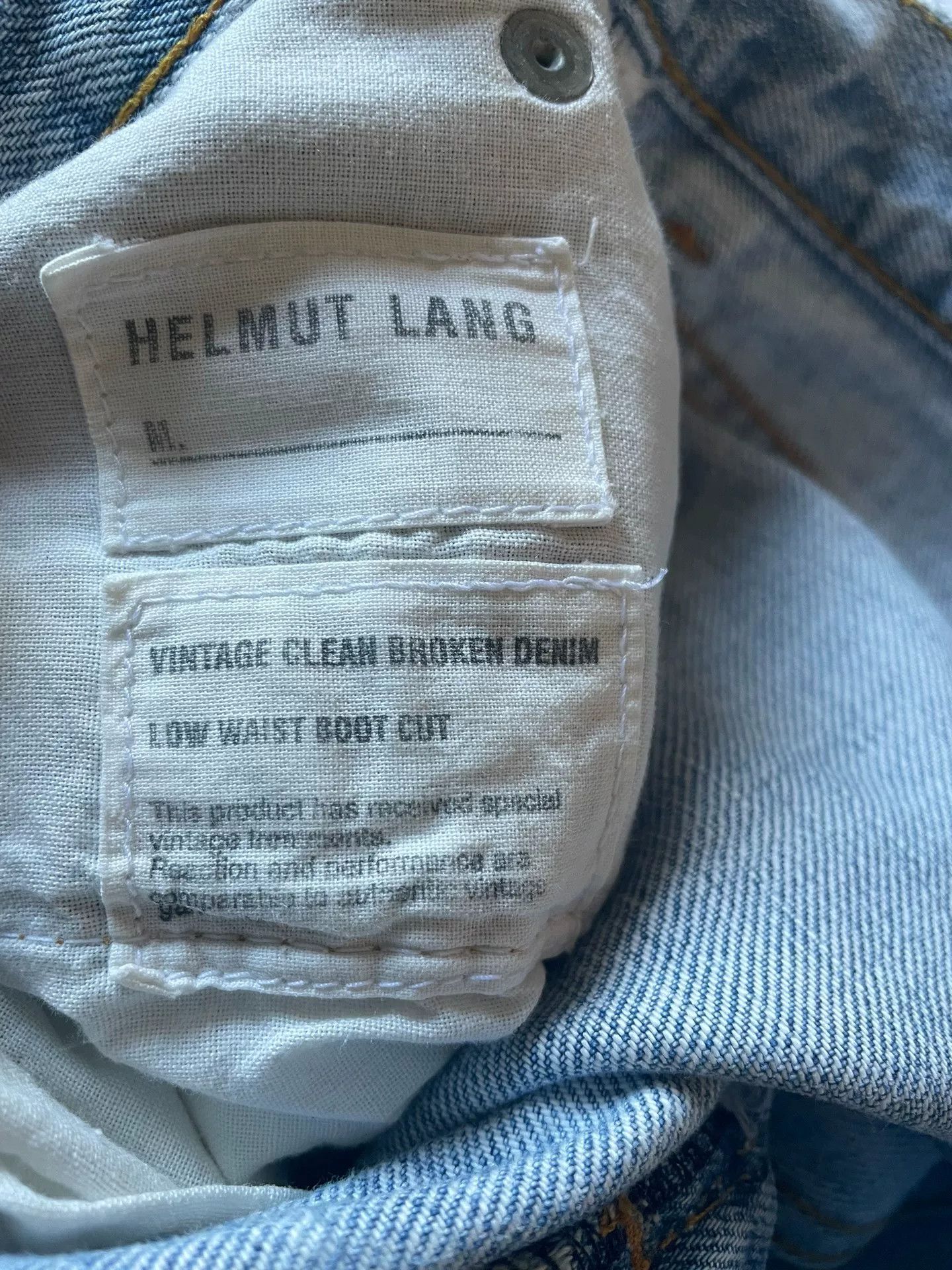Helmut Lang Helmut Lang Vintage Low Waist Boot Cut Jeans Size 29" - 4 Thumbnail