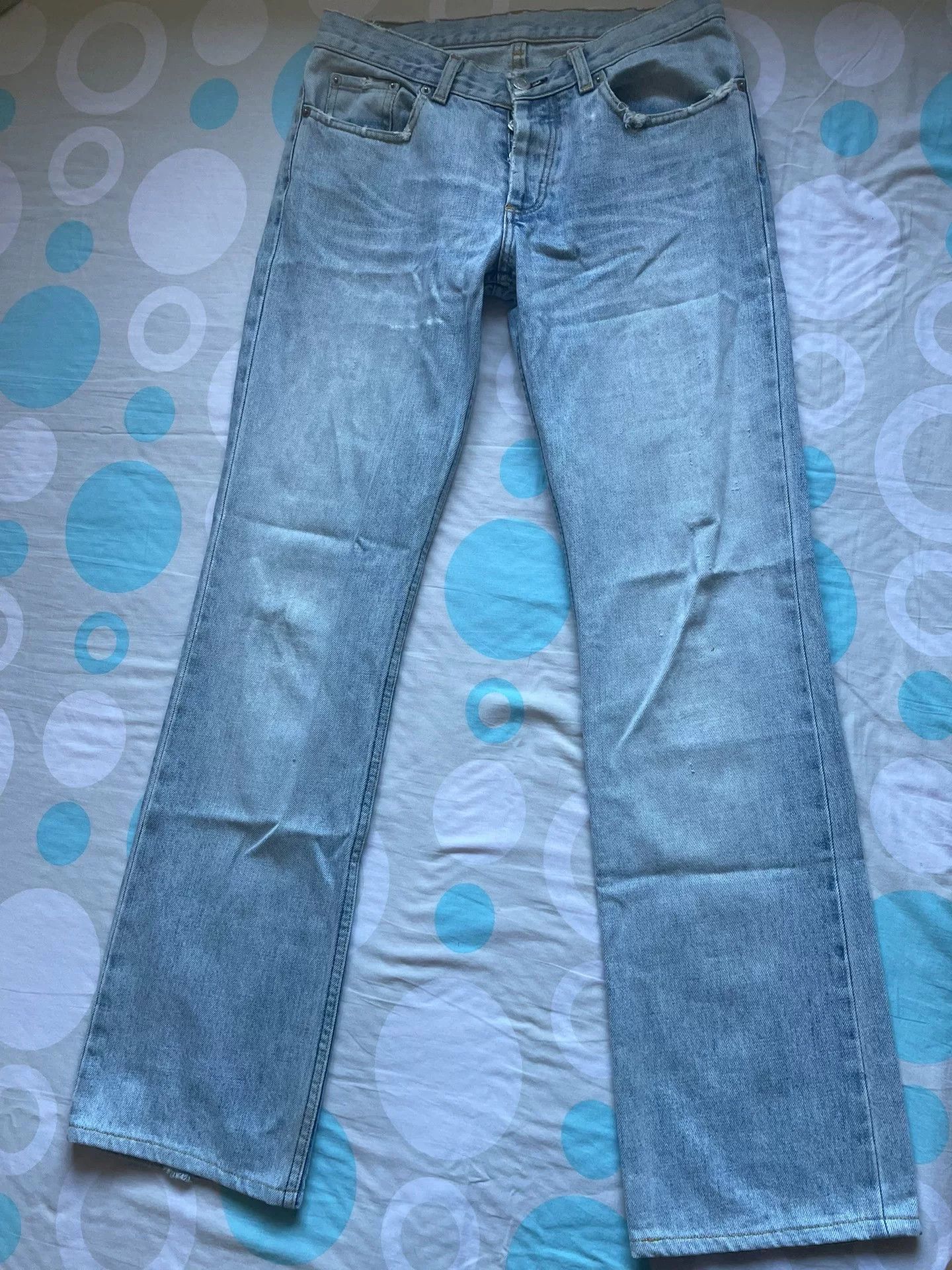 Helmut Lang Helmut Lang Vintage Low Waist Boot Cut Jeans Size 29" - 2 Thumbnail