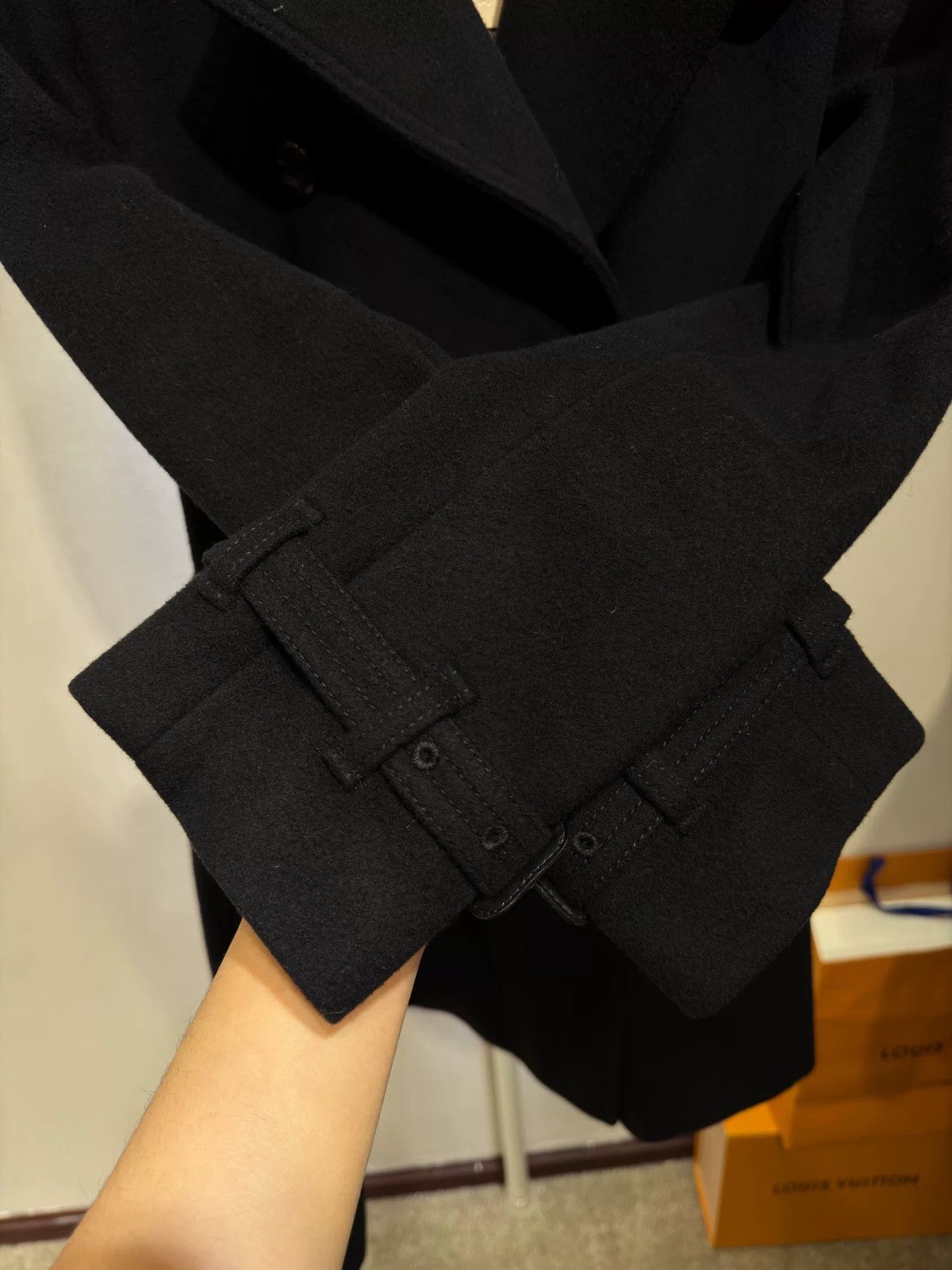 Burberry Burberry Black Wool Coat Size UK4 Size XL / US 12-14 / IT 48-50 - 3 Thumbnail