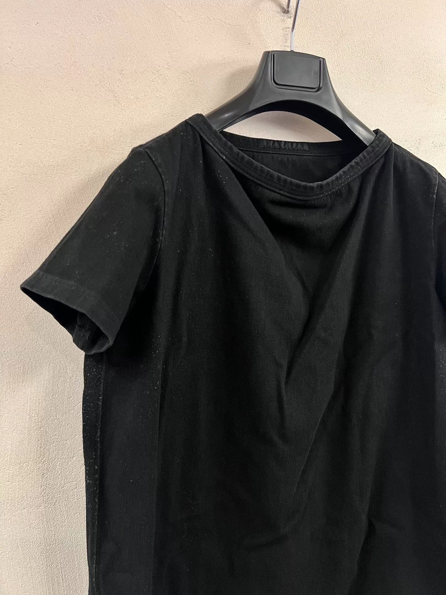 Julius Julius 7 Black Coated Denim T-shirt Size US M / EU 48-50 / 2 - 4 Thumbnail