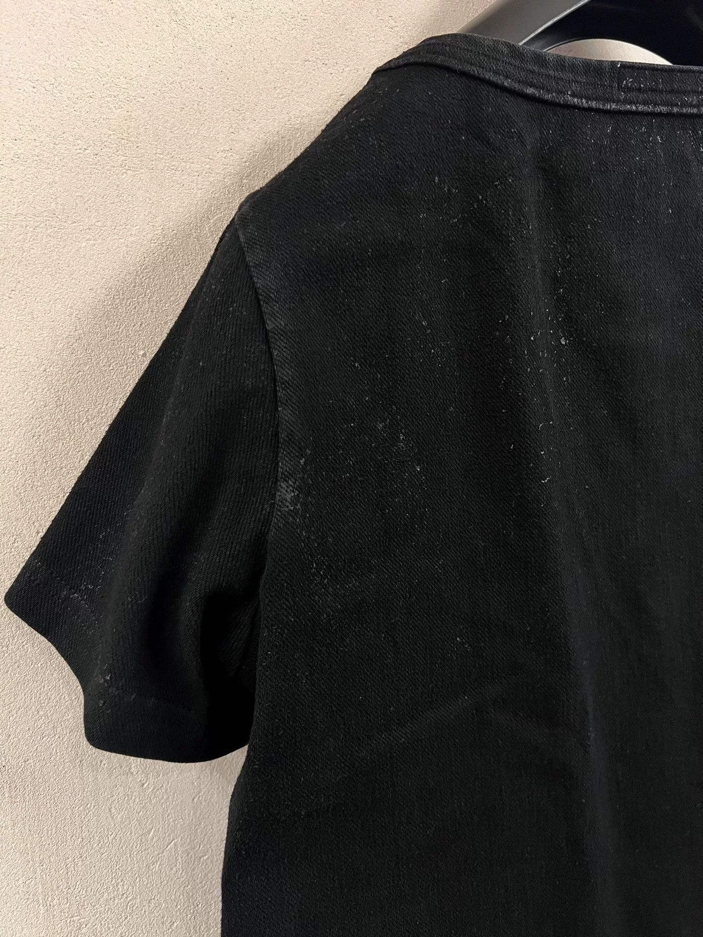 Julius Julius 7 Black Coated Denim T-shirt Size US M / EU 48-50 / 2 - 8 Thumbnail