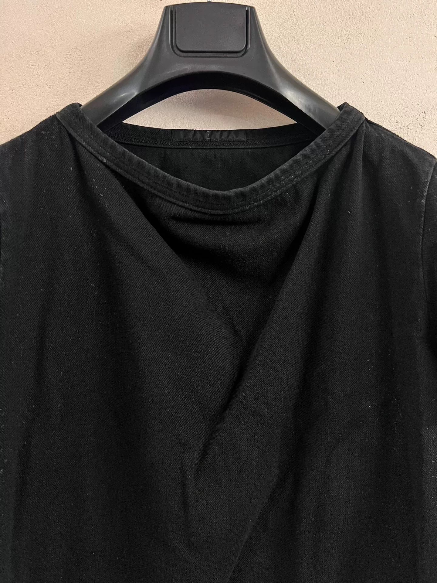 Julius Julius 7 Black Coated Denim T-shirt Size US M / EU 48-50 / 2 - 6 Thumbnail