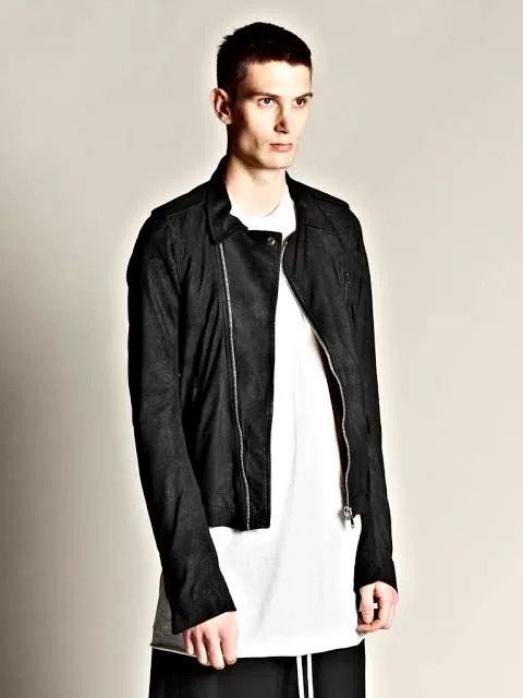 Rick Owens Rick Owens Biker Jacket with Unique Cut Size US M / EU 48-50 / 2 - 9 Thumbnail