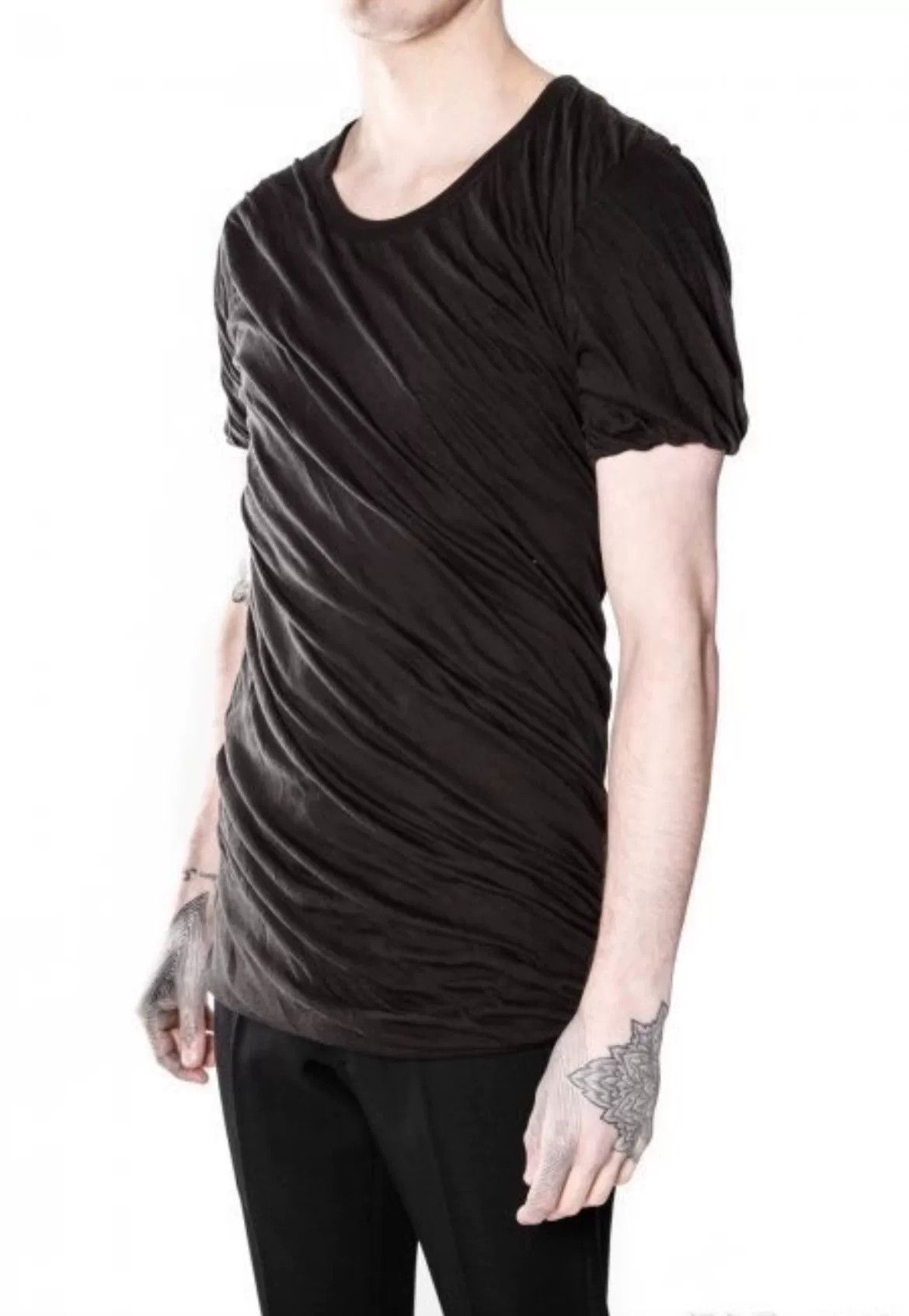Rick Owens Rick Owens Layered Spiral Short Sleeve Tee Size XS / US 0-2 / IT 36-38 - 2 Thumbnail