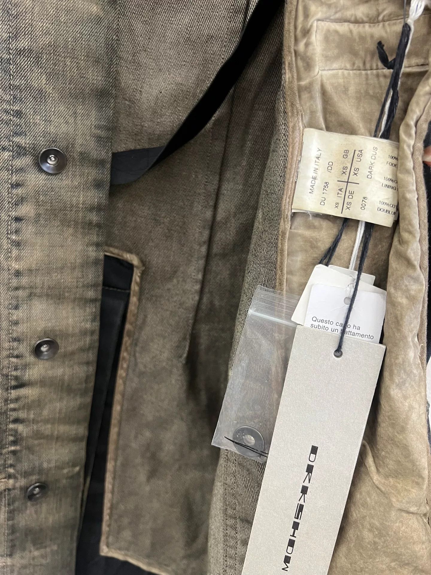 Rick Owens Drkshdw Rick Owens Distressed Denim Vest Jacket Size US XS / EU 42 / 0 - 9 Thumbnail