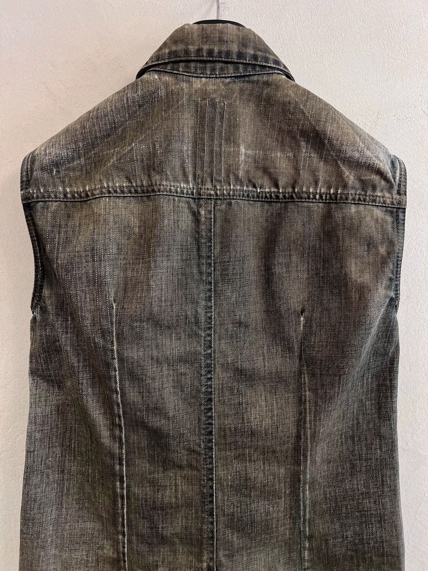 Rick Owens Drkshdw Rick Owens Distressed Denim Vest Jacket Size US XS / EU 42 / 0 - 7 Thumbnail