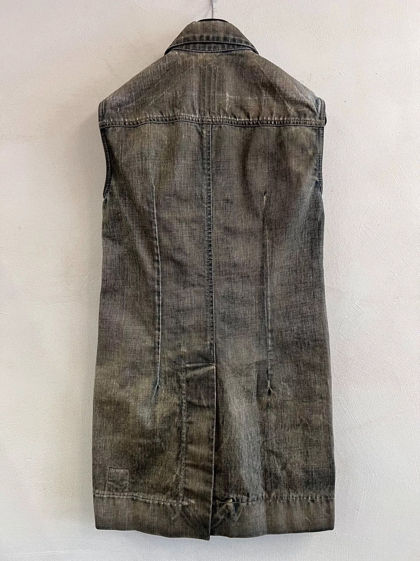 Rick Owens Drkshdw Rick Owens Distressed Denim Vest Jacket Size US XS / EU 42 / 0 - 3 Thumbnail