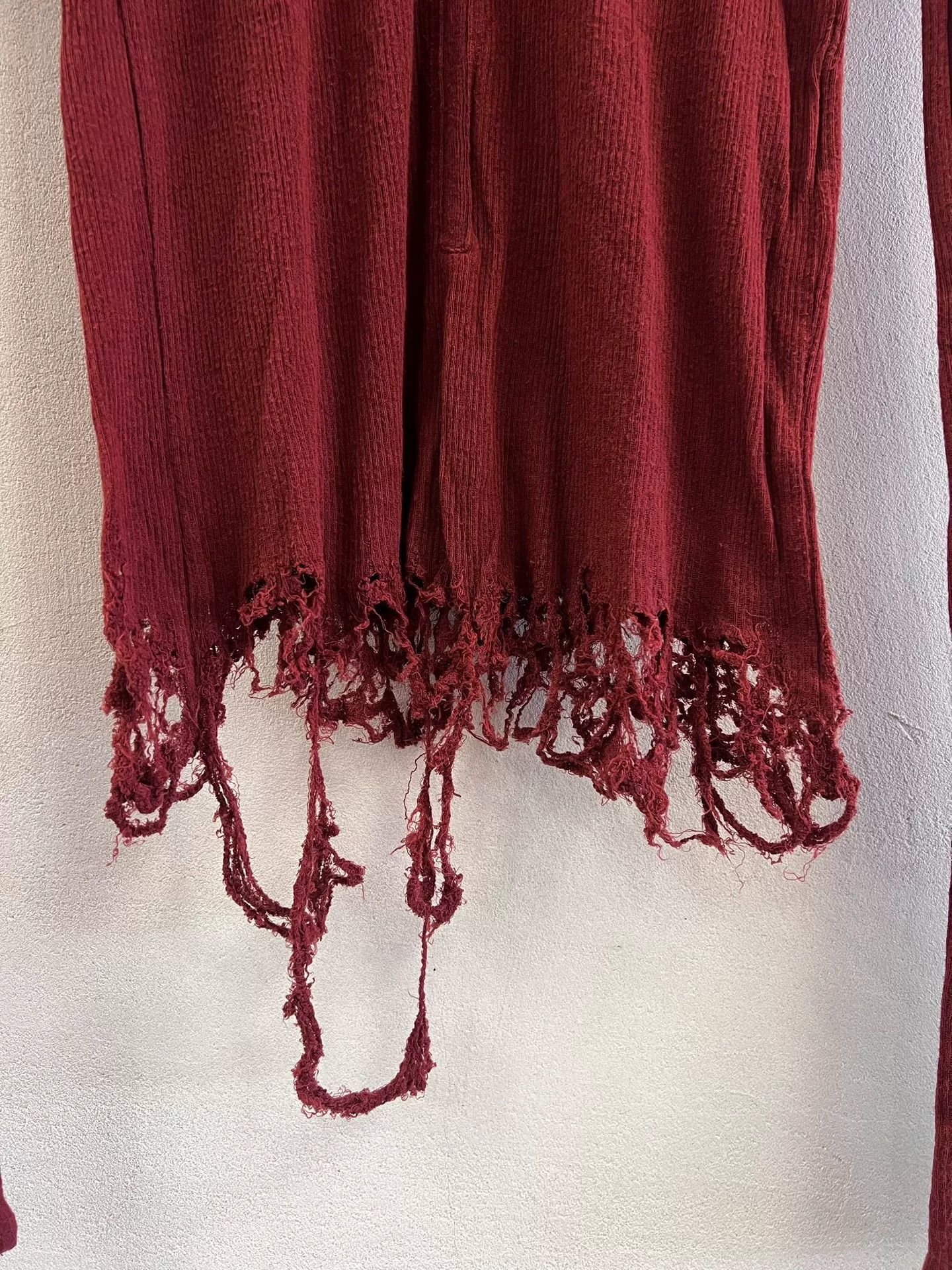 Julius Julius 7 Red Fringe Tank Top Size XS / US 0-2 / IT 36-38 - 4 Thumbnail