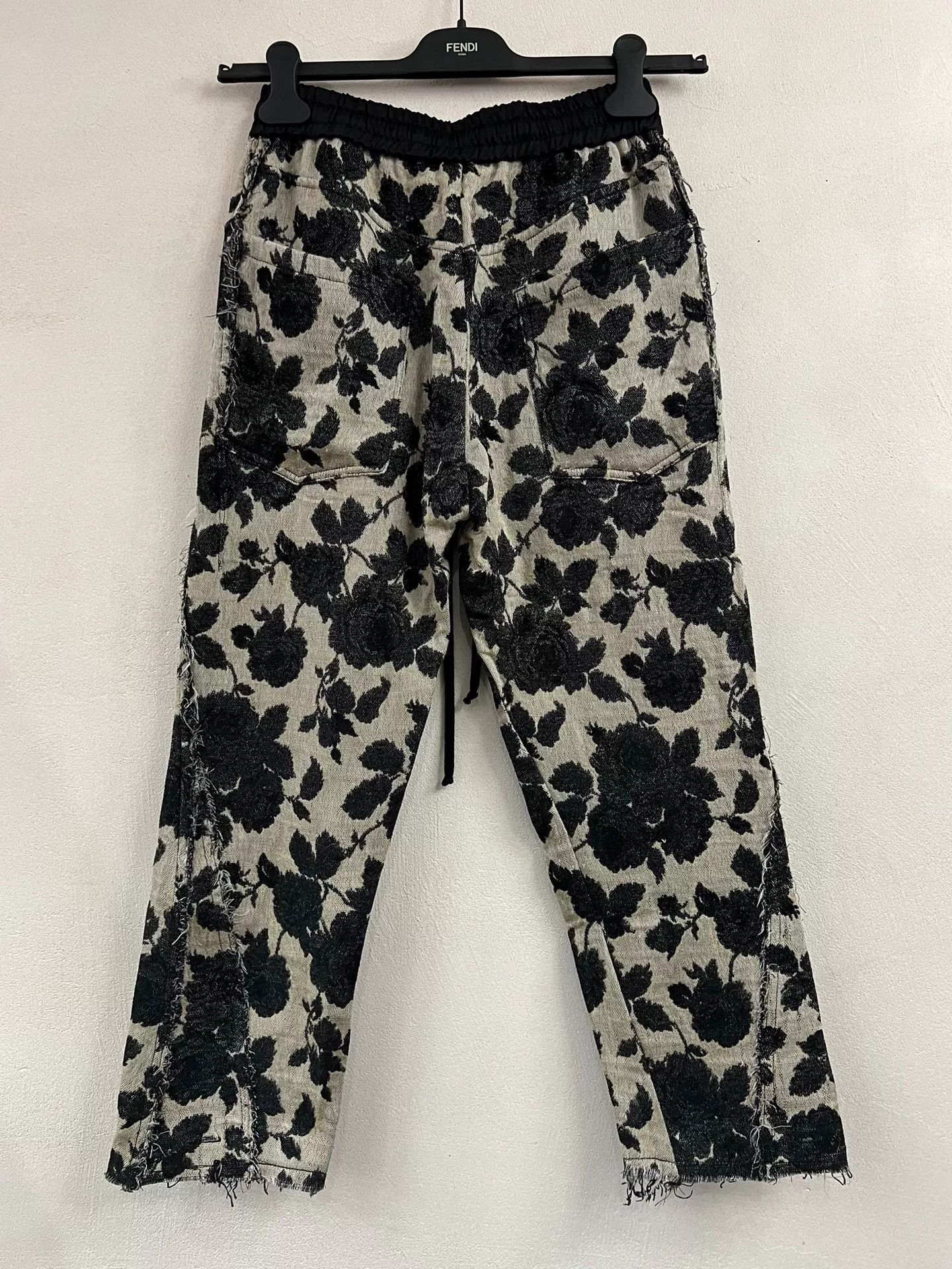 Song For The Mute Floral Patterned Fringe Pants by Song for the Mute Size 28" / US 6 / IT 42 - 3 Thumbnail