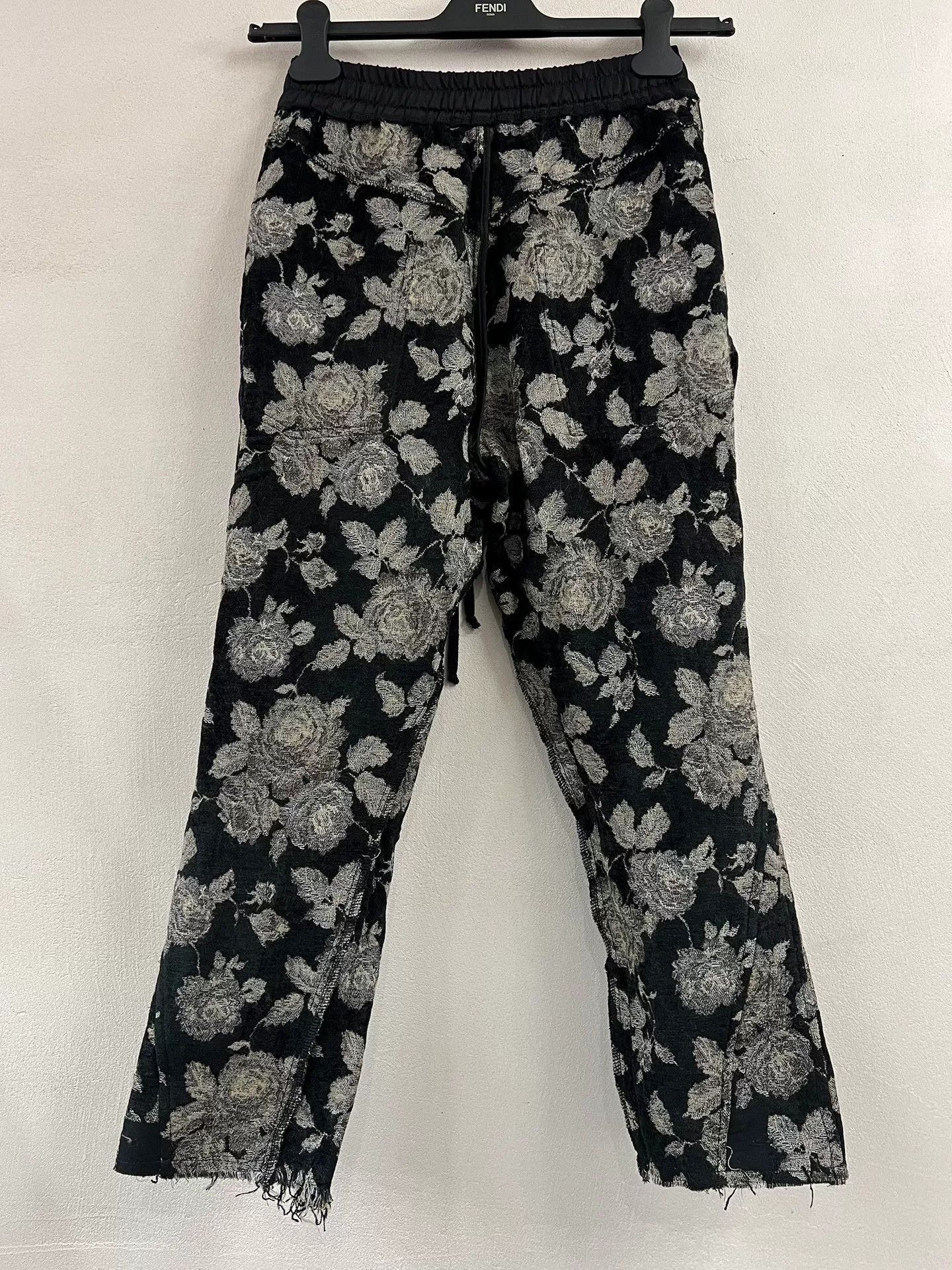 Song For The Mute Floral Patterned Fringe Pants by Song for the Mute Size 28" / US 6 / IT 42 - 6 Thumbnail