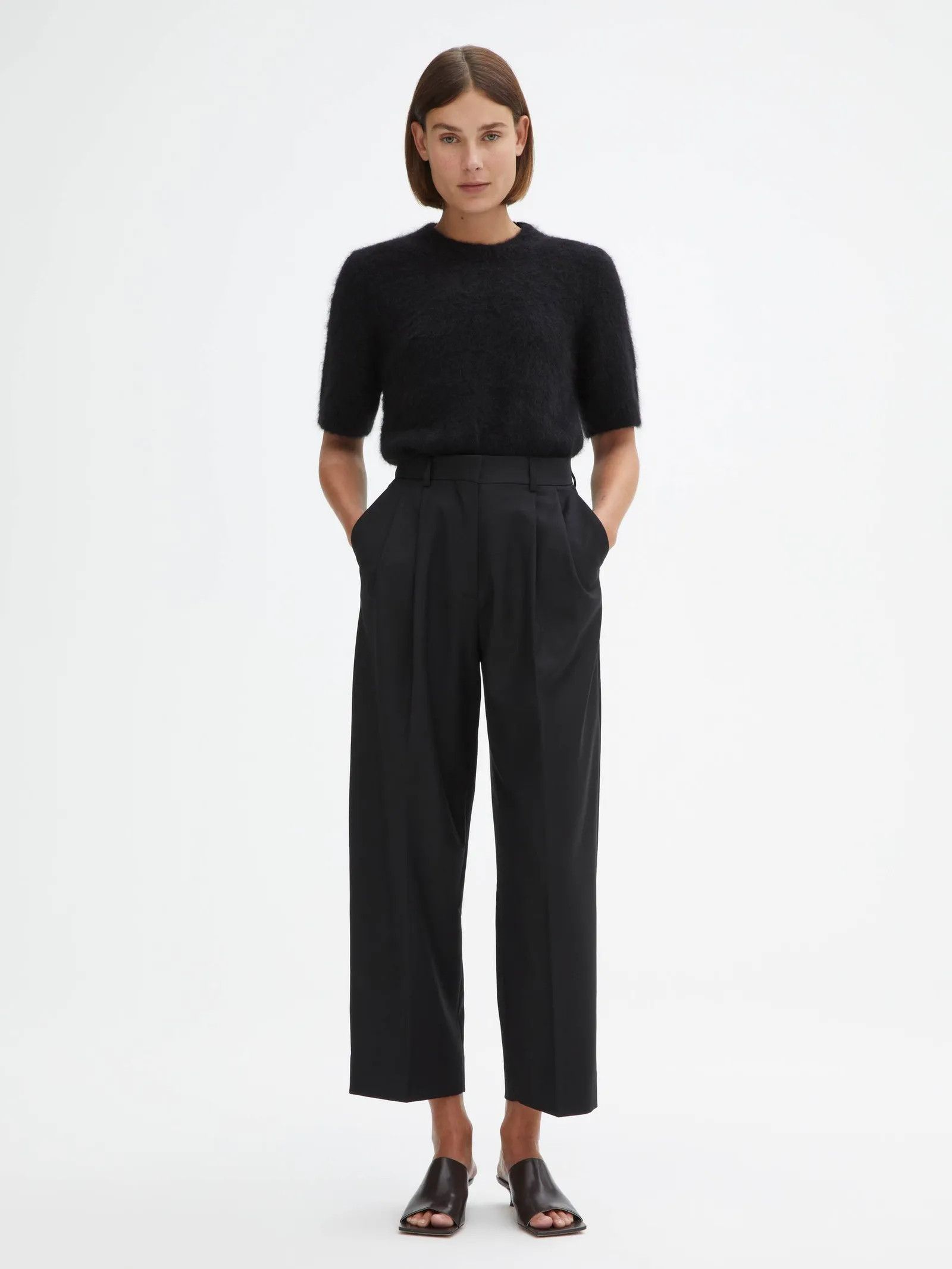 Dagmar Dagmar Wide suit trousers cropped Pants Size 24" / US 00 / IT 34 - 4 Thumbnail