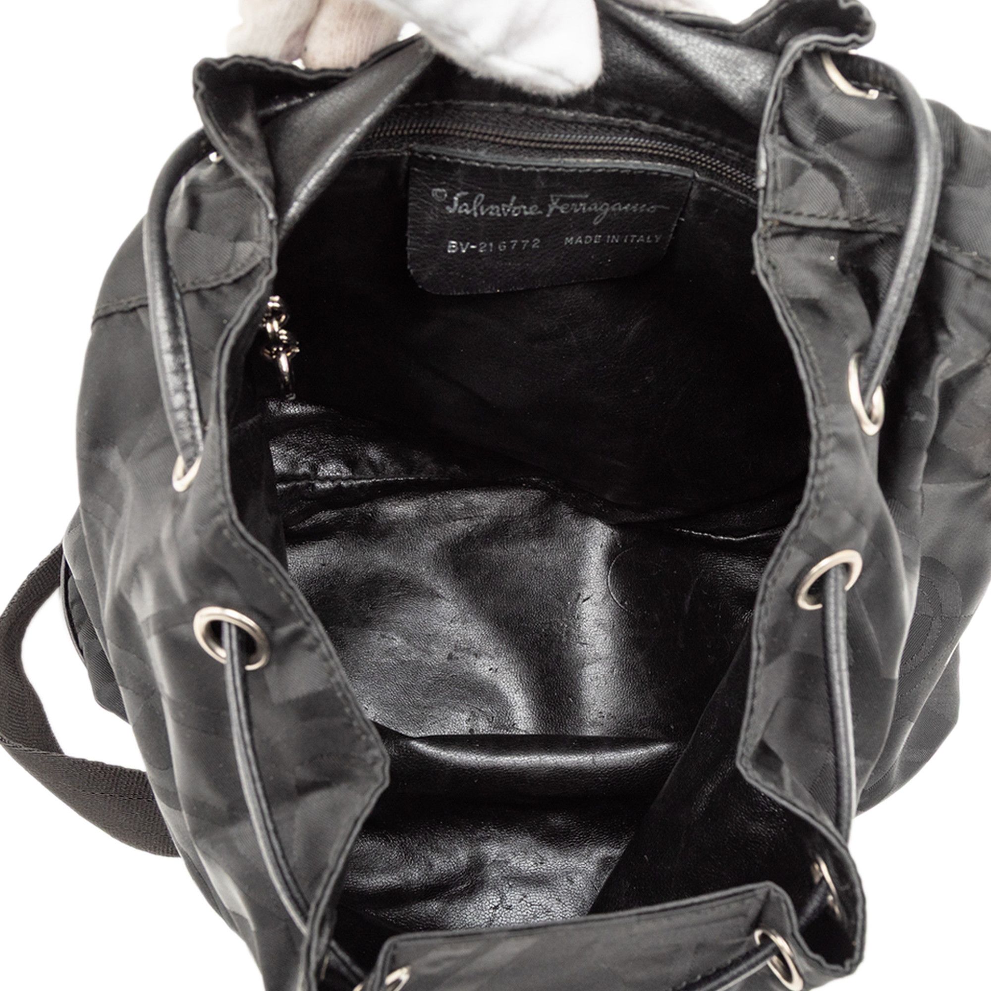 Salvatore Ferragamo Salvatore Ferragamo Printed Nylon Backpack Size ONE SIZE - 4 Thumbnail