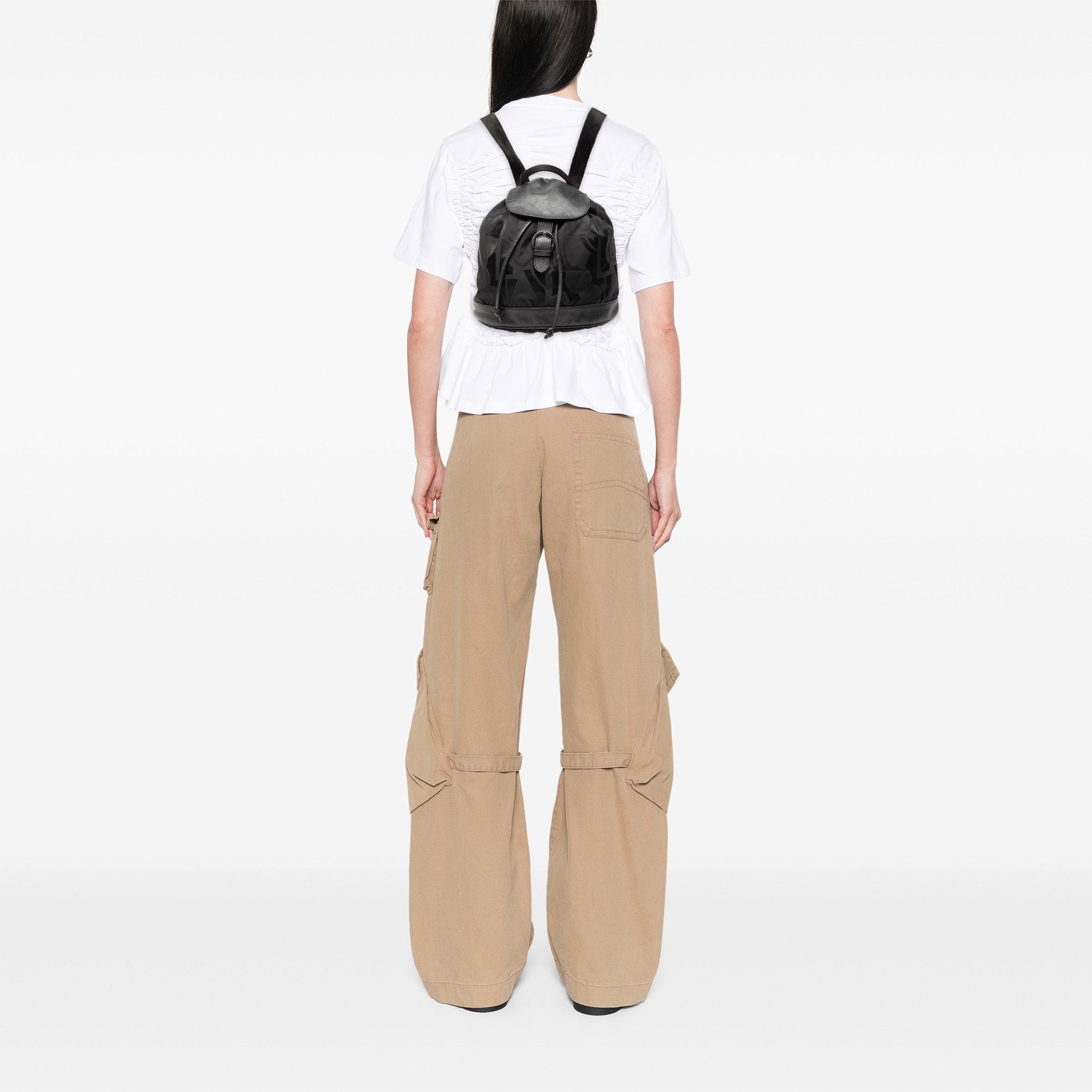 Salvatore Ferragamo Salvatore Ferragamo Printed Nylon Backpack Size ONE SIZE - 6 Thumbnail