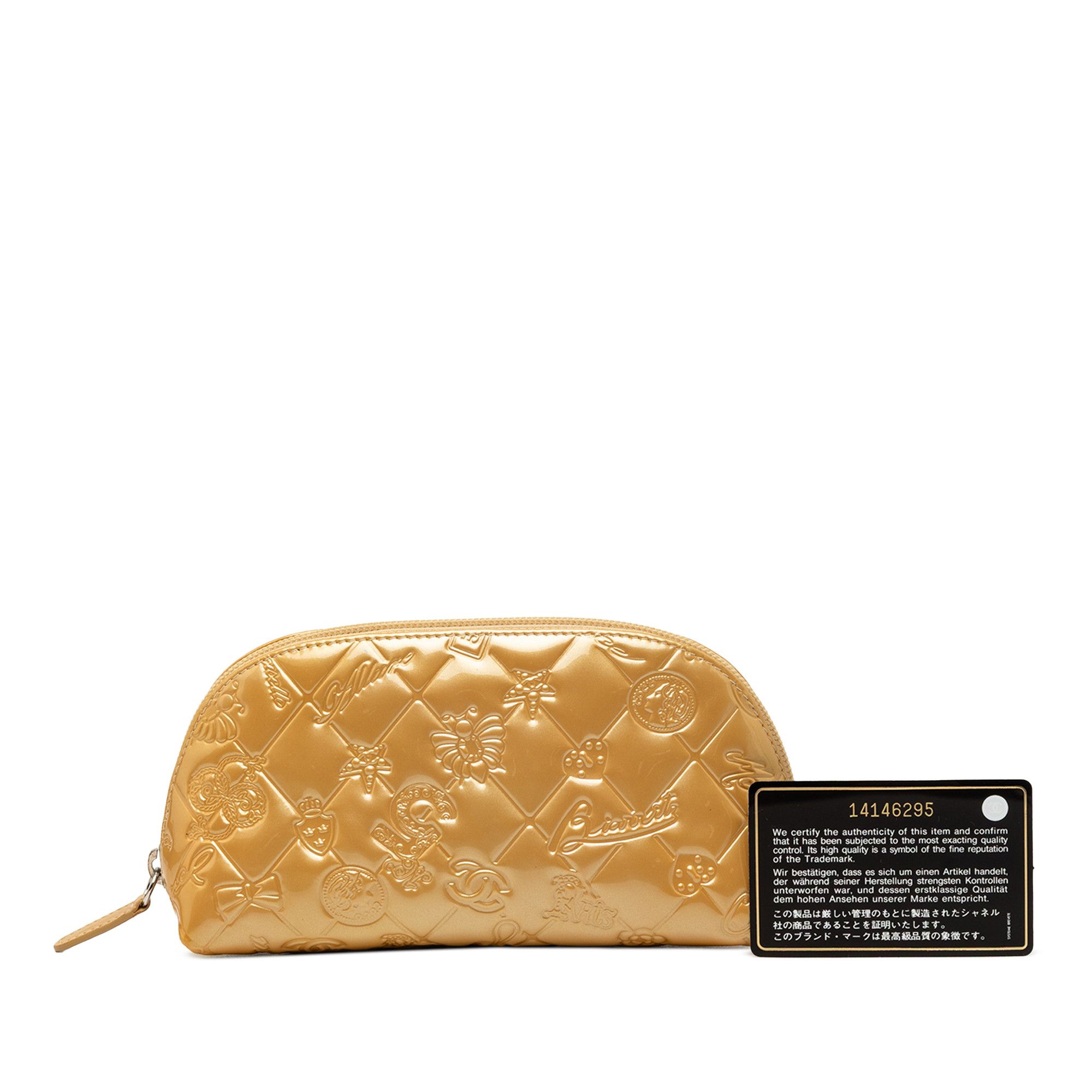 Chanel Chanel Quilted Patent Precious Symbols Pouch Size ONE SIZE - 9 Thumbnail