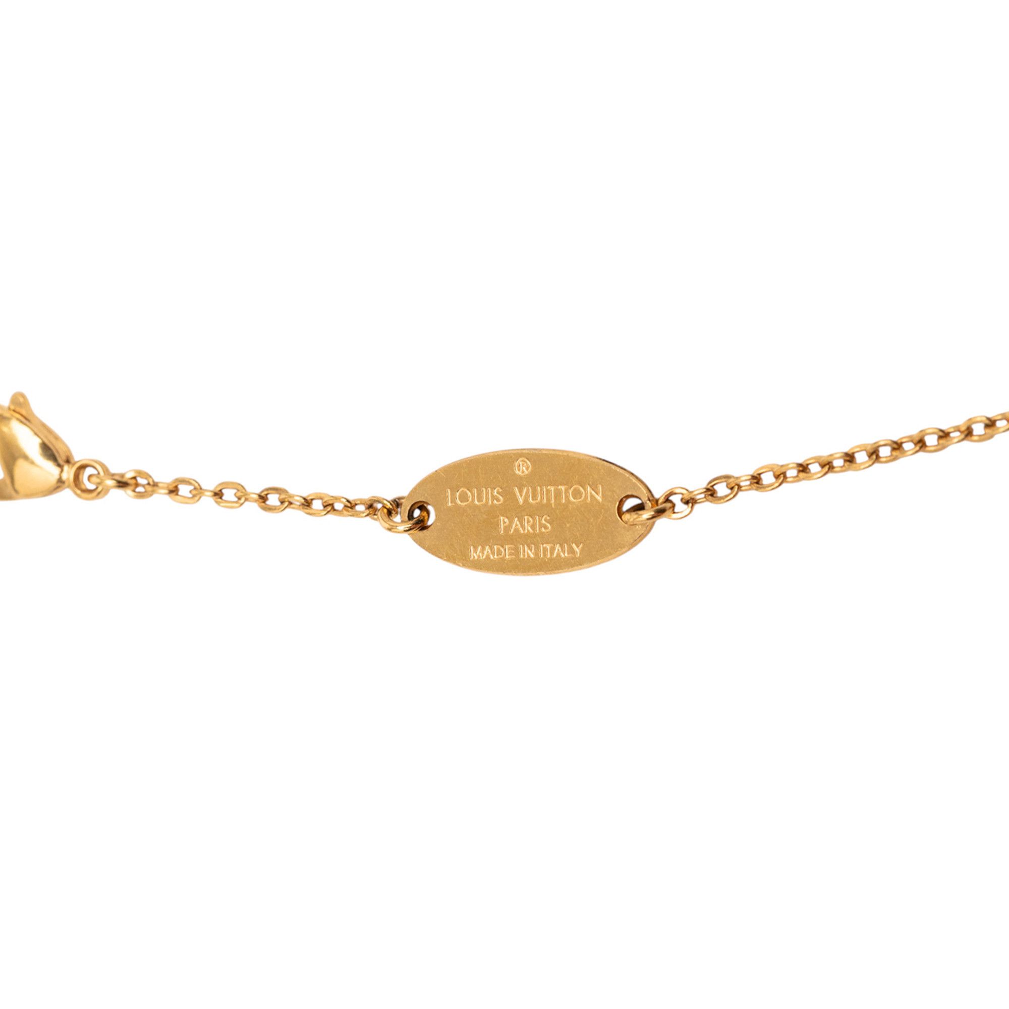 Louis Vuitton Louis Vuitton Gold Plated Nanogram Pendant Necklace Size ONE SIZE - 5 Thumbnail