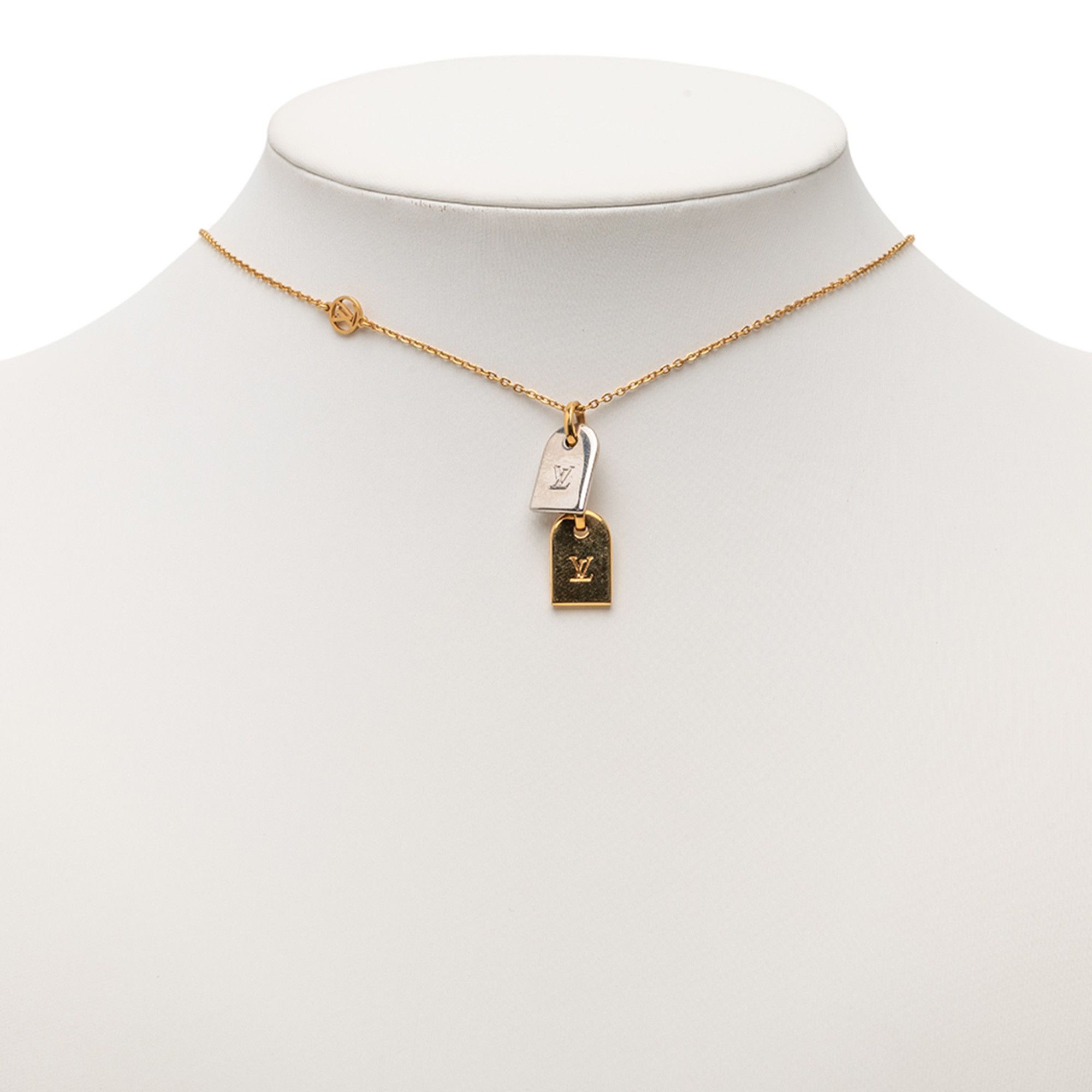 Louis Vuitton Louis Vuitton Gold Plated Nanogram Pendant Necklace Size ONE SIZE - 7 Thumbnail