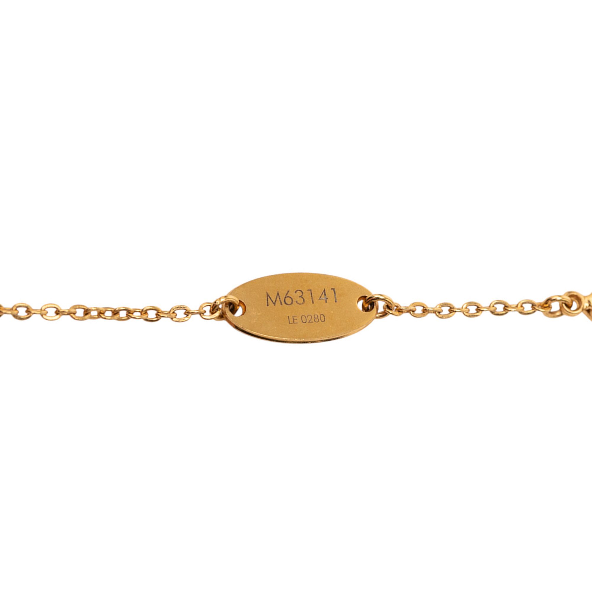 Louis Vuitton Louis Vuitton Gold Plated Nanogram Pendant Necklace Size ONE SIZE - 4 Thumbnail