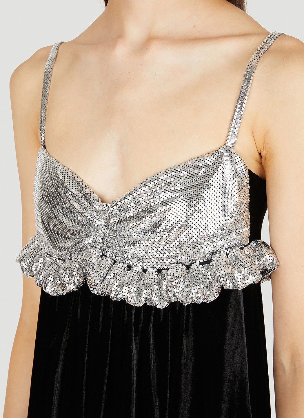 Paco Rabanne Chainmail Panel Mini Dress Size M / US 6-8 / IT 42-44 - 5 Thumbnail