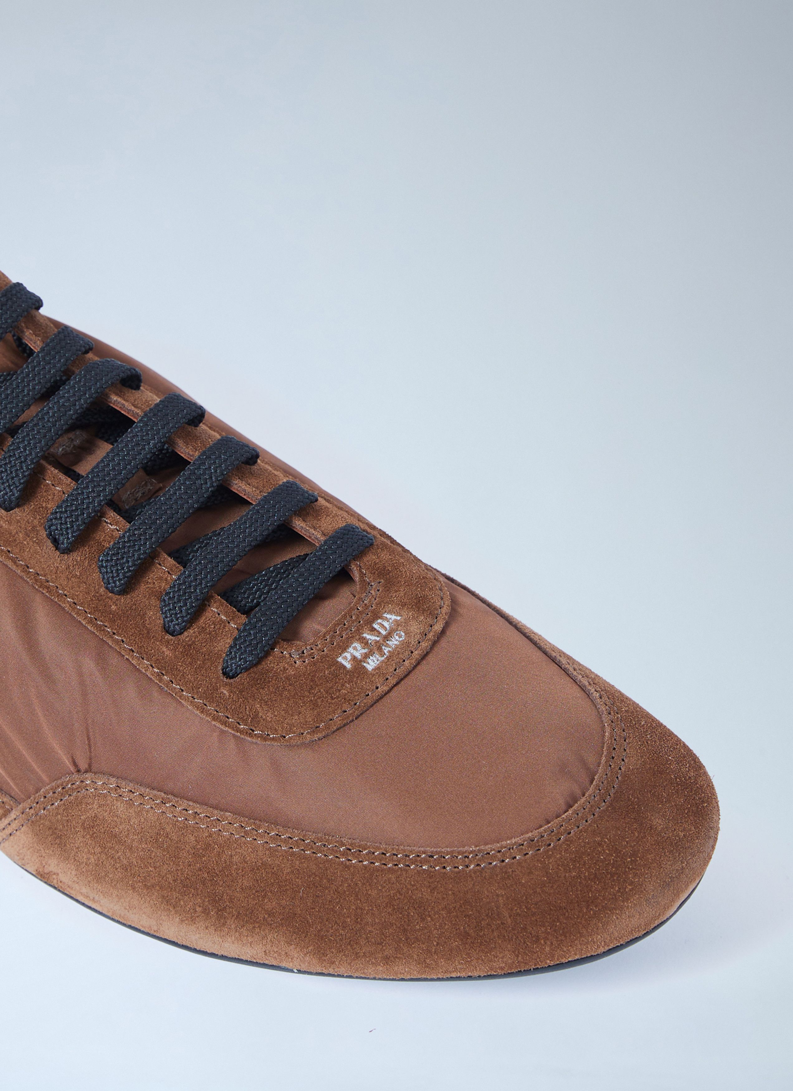 Prada Collapse Re-Nylon And Suede Sneakers Size US 13 / EU 46 - 3 Thumbnail