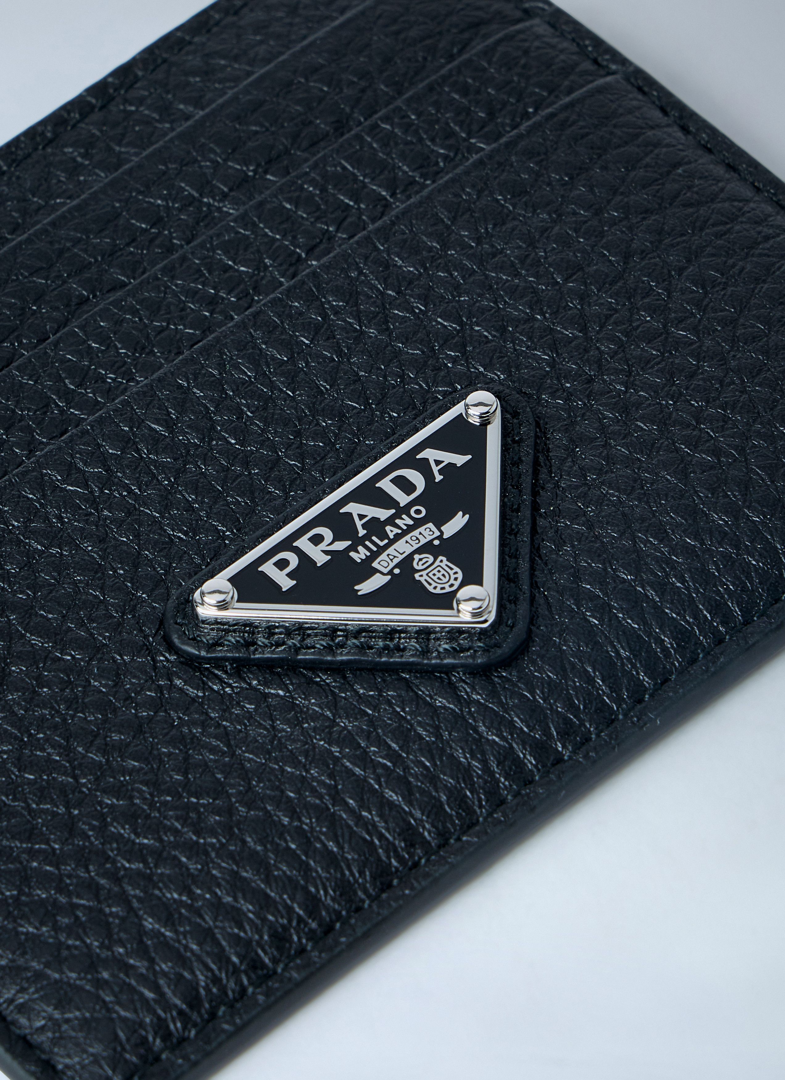 Prada Pebbled Leather Bi-fold Wallet Size ONE SIZE - 4 Thumbnail