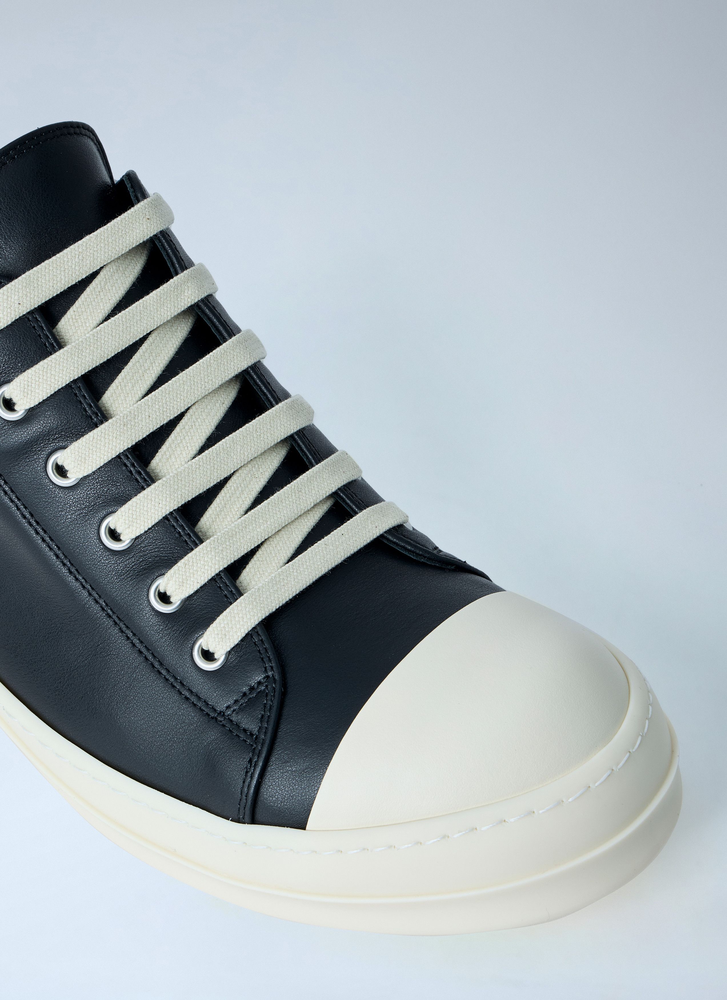 Rick Owens Leather Low-Top Sneakers Size US 9 / EU 42 - 3 Thumbnail