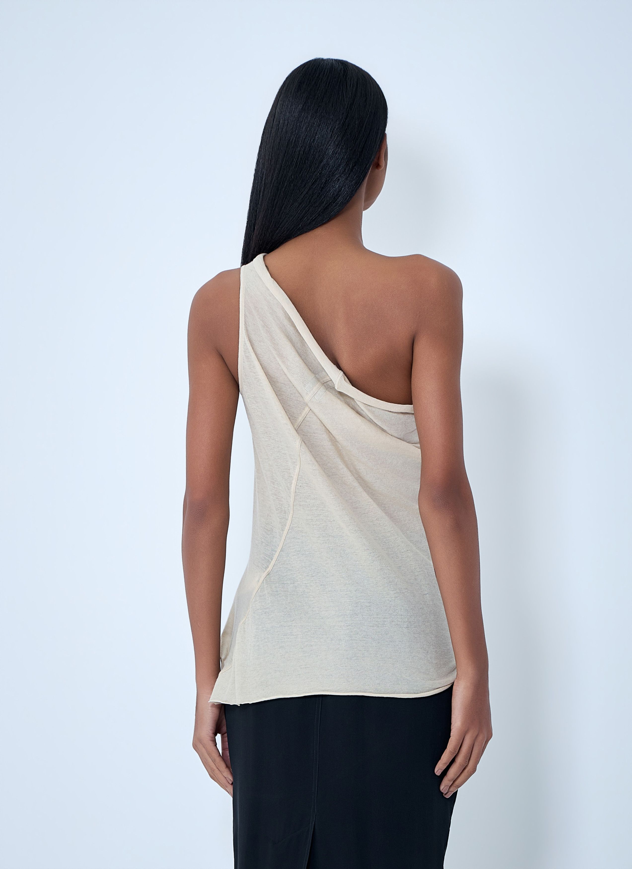 Rick Owens Asymmetric Draped T-Shirt Size M / US 6-8 / IT 42-44 - 4 Thumbnail